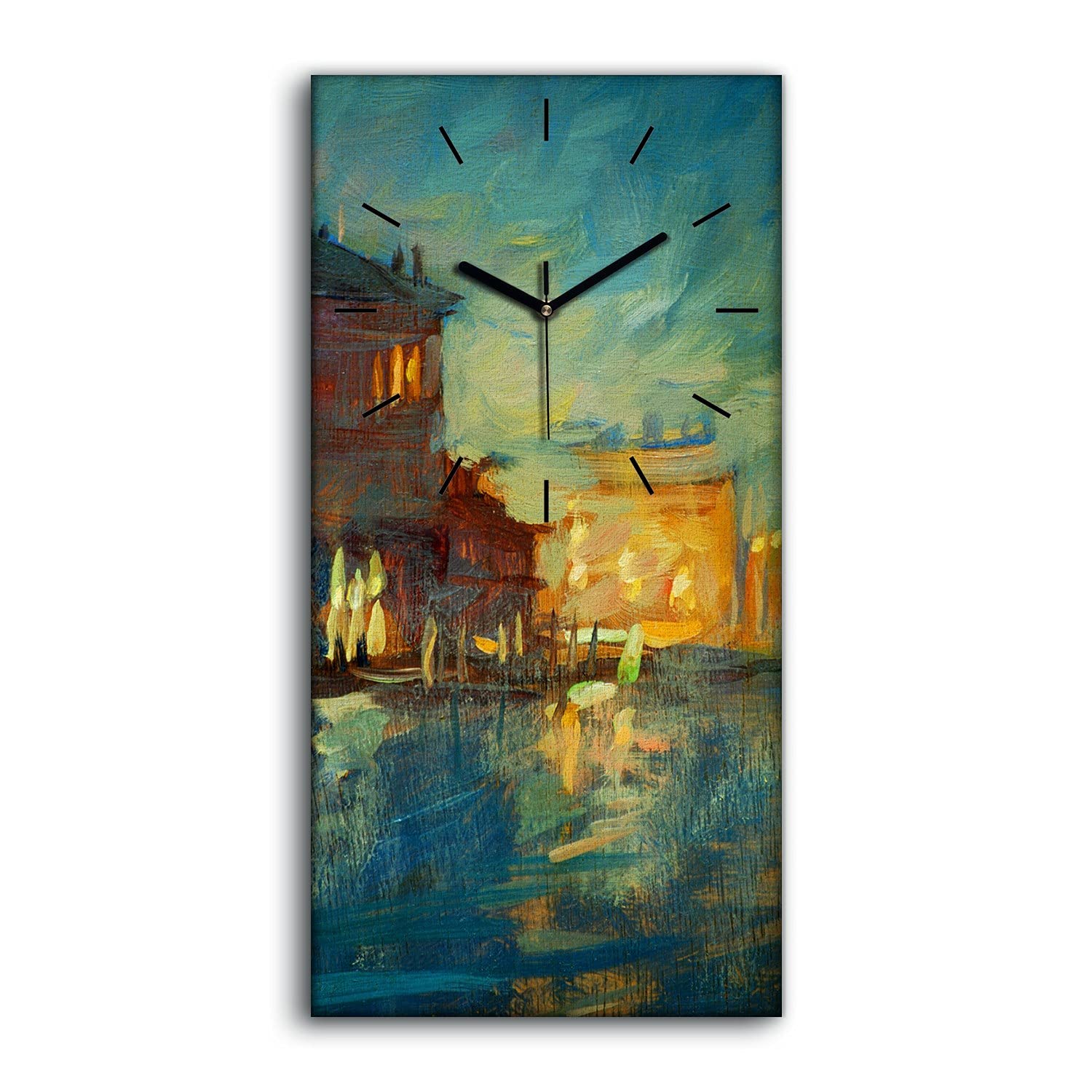 Horloge sur toile Venise pour une décoration de salon moderne