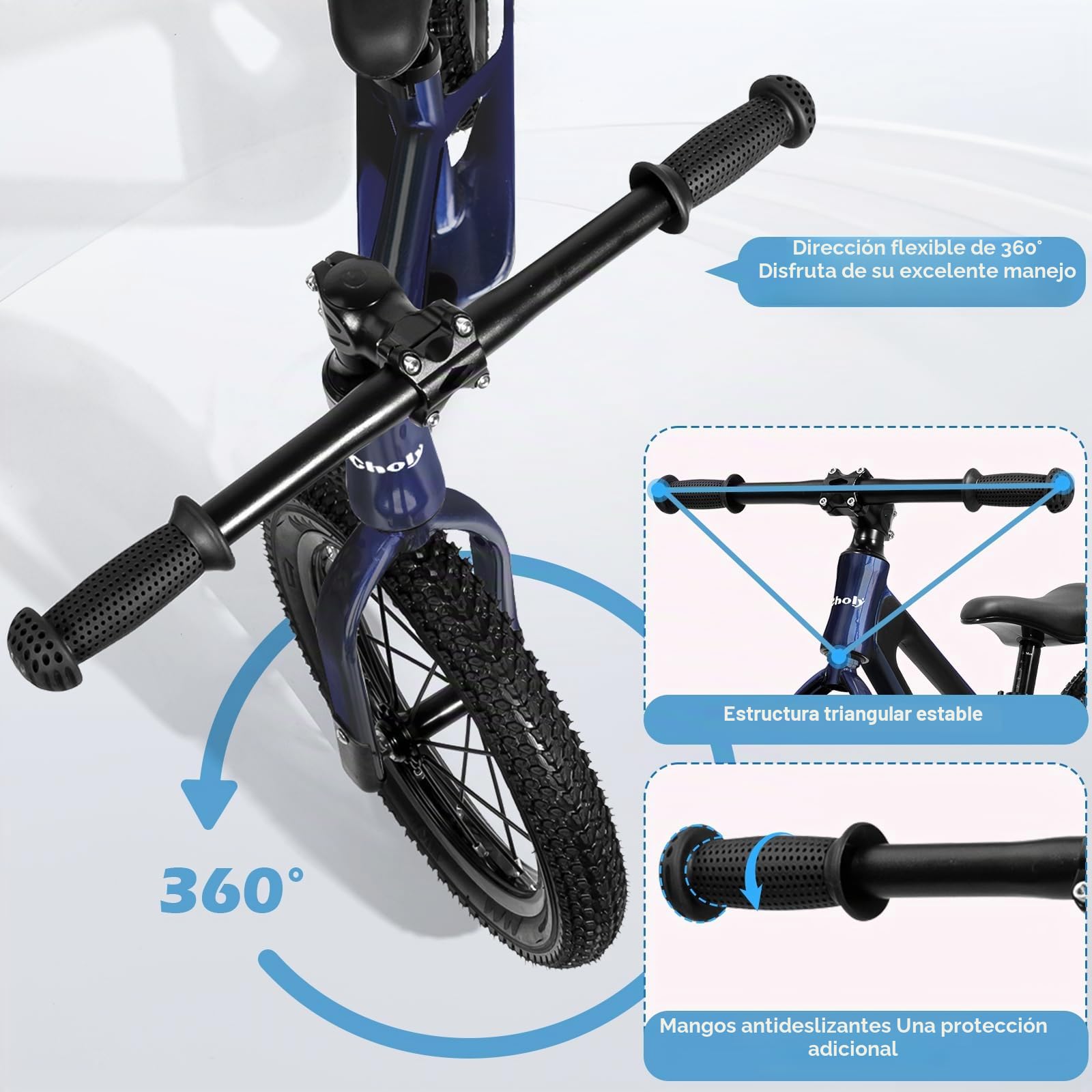 CHOLY Bicicleta infantil de 3 a 6 años de edad, bicicleta de entrenamiento ligera para niños de 3 a 6 años, con asiento ajustable, neumáticos de aire y marco de aleación de magnesio, bicicleta de