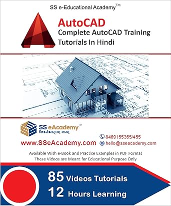 Complete AutoCAD Training Tutorials In Hindi (12 Hr-85 Videos) [USB]