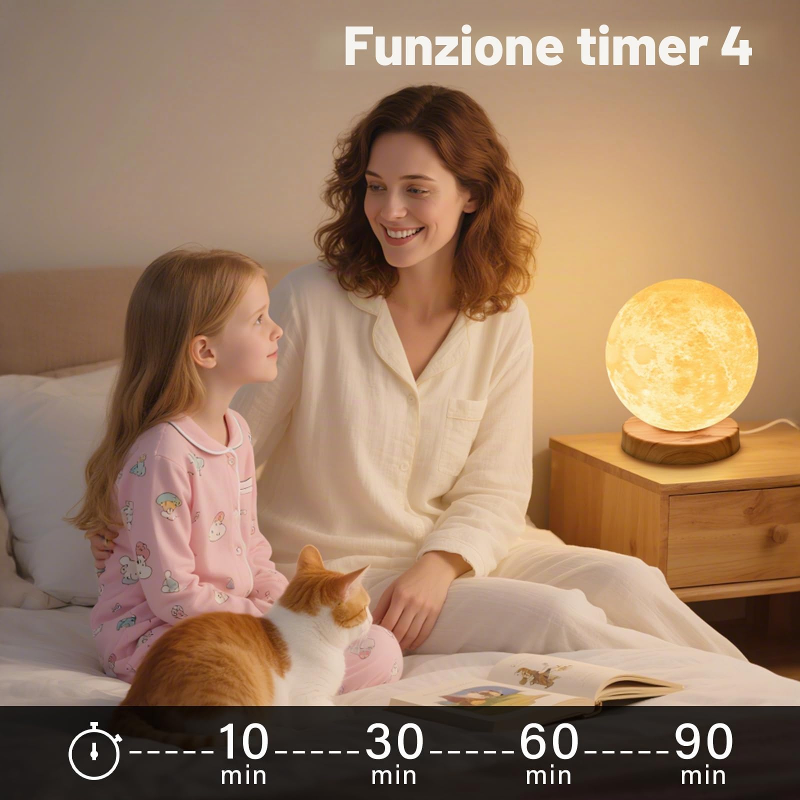 Hilshine - Lampada per luce diurna senza raggi UV, 10000 Lux, lampada da gioco con 3 temperature di colore, luminosità regolabile, dimensioni compatte, luce solare naturale per casa e ufficio