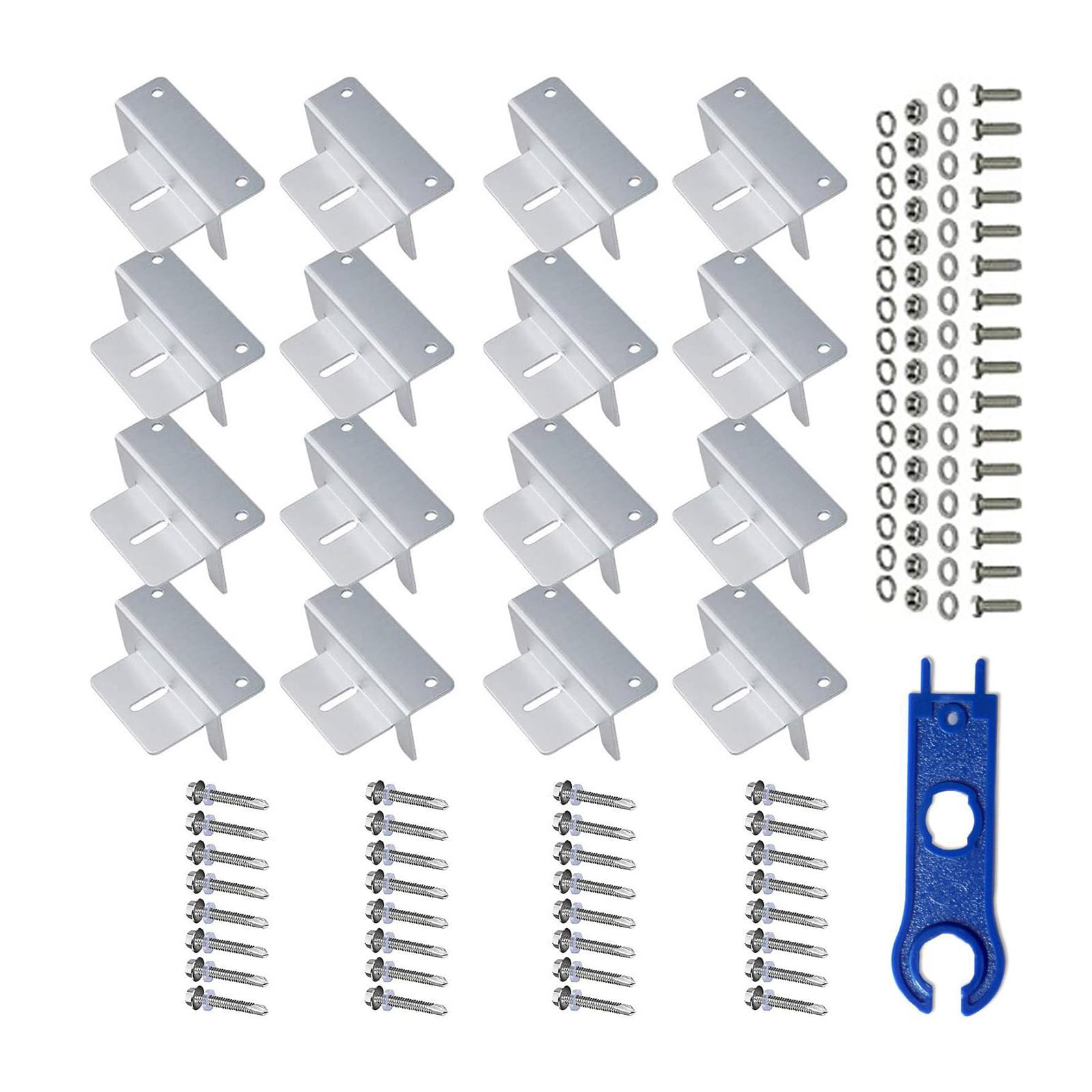 Hdoytxxm Multicolor Strong Zone Type Vessel Photovoltaic Panel Bracket Aluminum Alloy Modifiable Mounting Oxidation Proof For Outdoor Power Repairs Solar Bracket