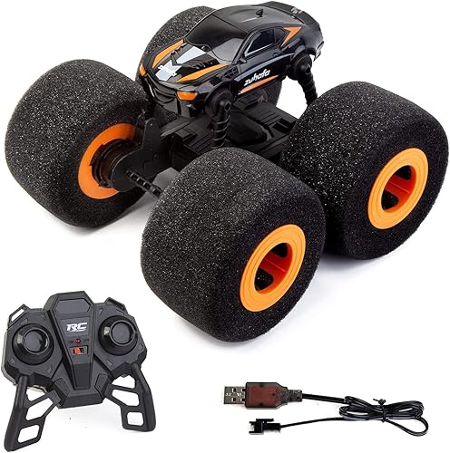 Coche de control remoto para interiores súper suave con ruedas suaves juguetes para niños y niñas