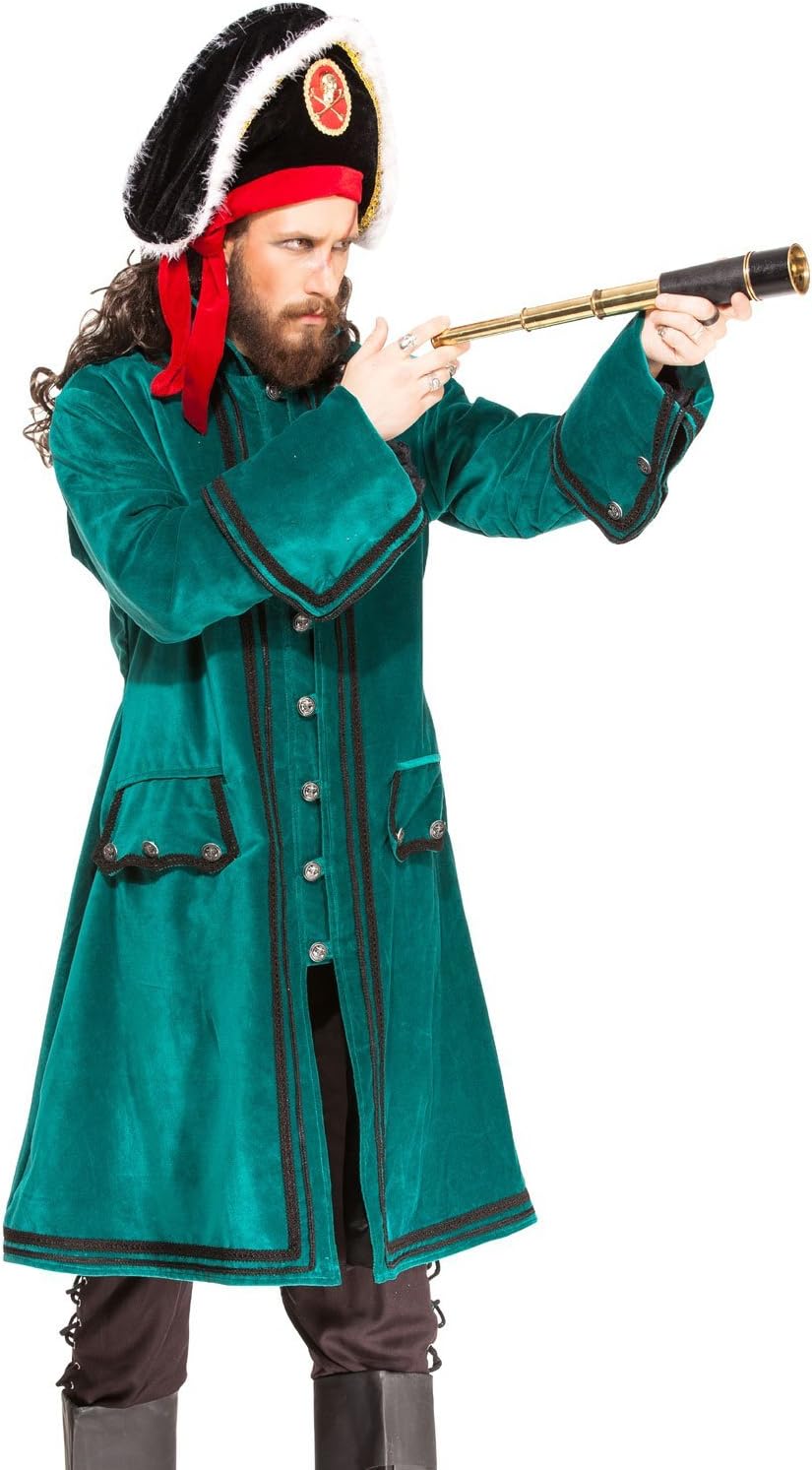 ThePirateDressing Medieval Renaissance Pirate 100% Cotton Captain Coat