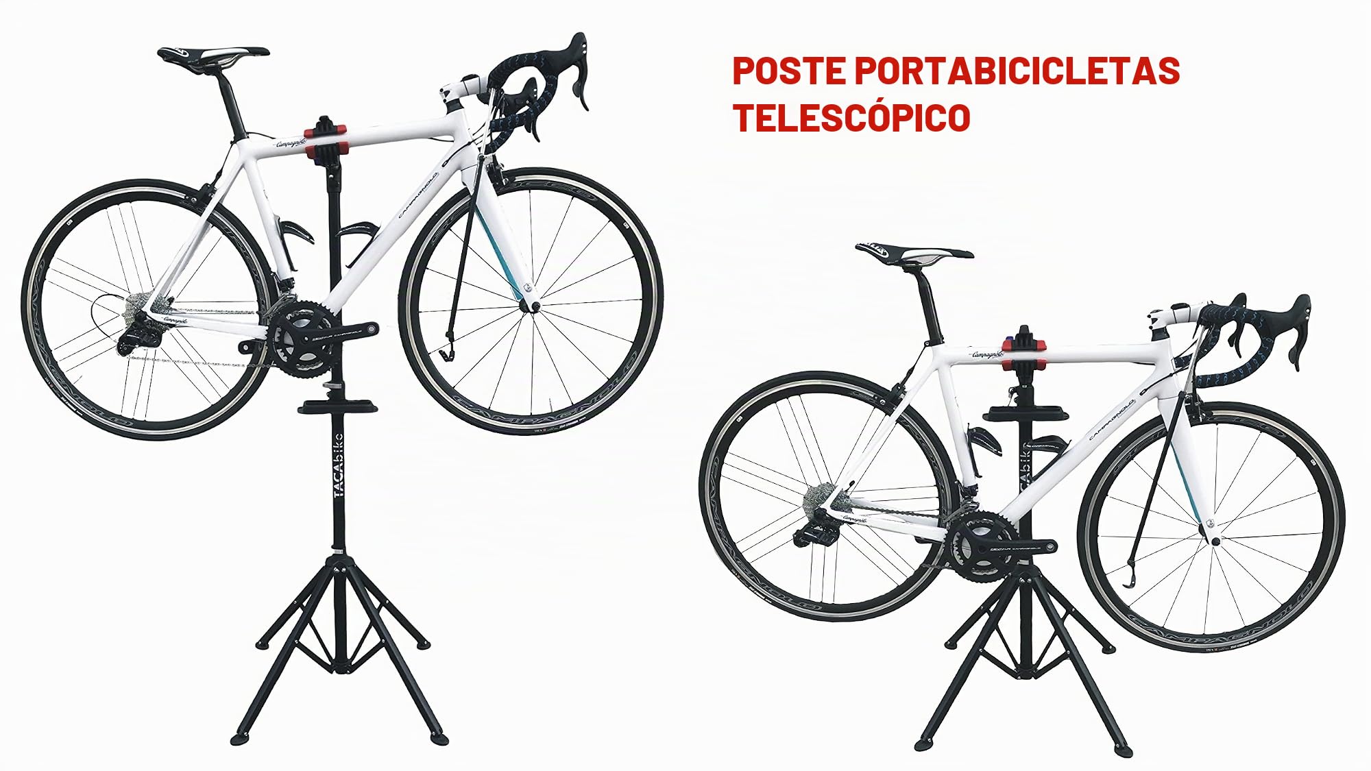 Caballete para Bicicleta, Negro, 117 x 25 x 16,5 cm