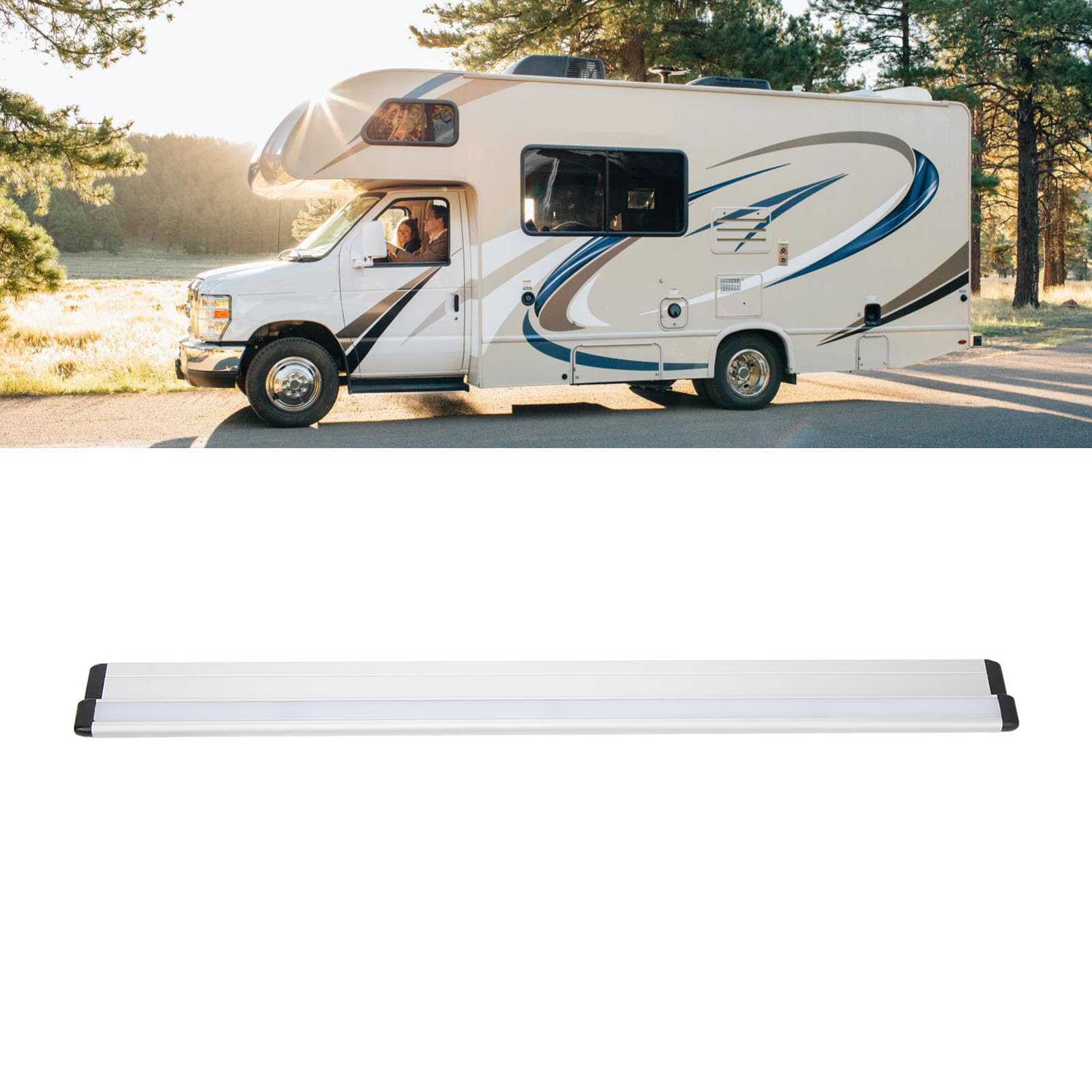 Riel de Escritorio Plegable, Riel de Mesa RV Estable de Alta Resistencia a Prueba de Herrumbre de 500 Mm para Yate de Caravana