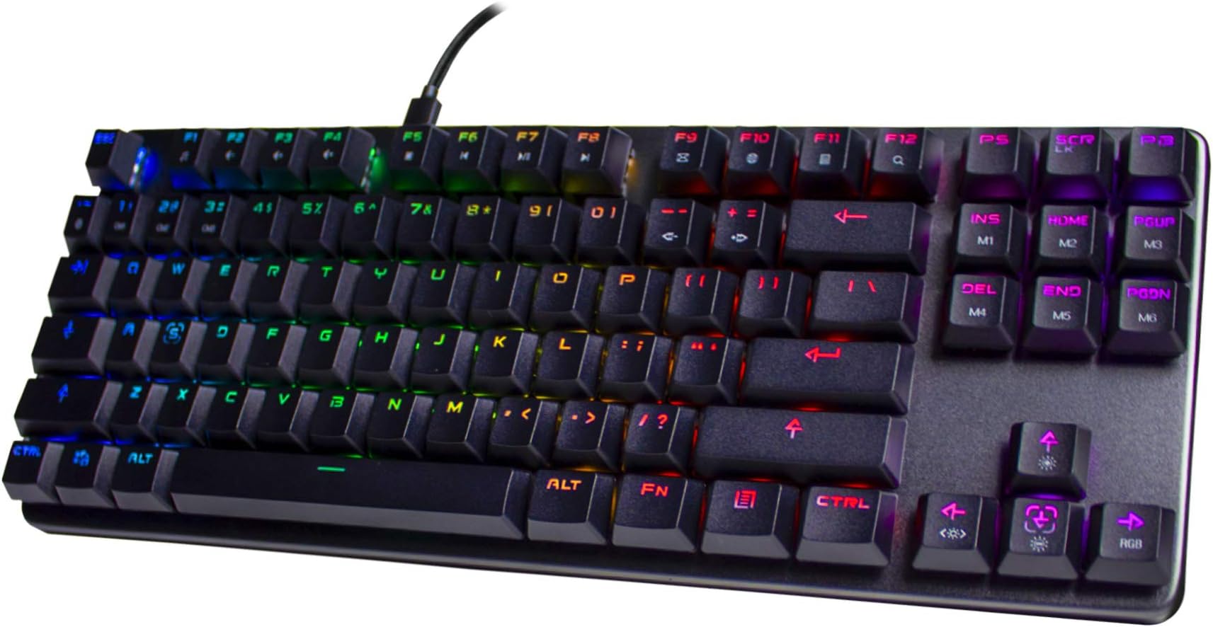 Tecware Phantom L, Low Profile Mechanical Keyboard, RGB LED, Outemu Brown Switch