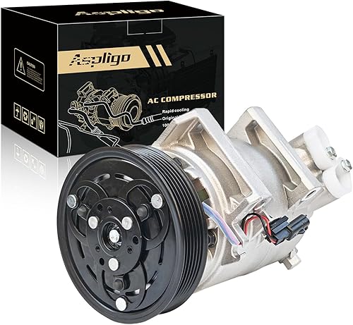 Miniatura 91 de Compresor de aire acondicionado AC para Ford Police Interceptor Utility 2013-2015, Ford Explorer 2011-2015, con embrague de A/C, compresor de CA