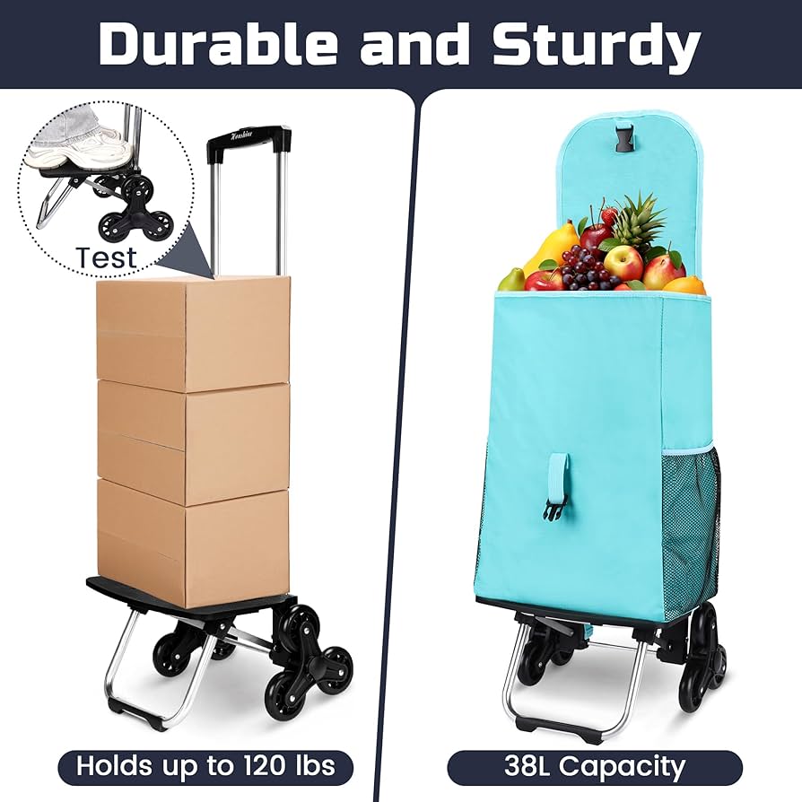 バッグ Picnic basket carry/shopping carry cart SUGIFT Folding Shopping Cart with Swivel Wheels Jumbo Basket