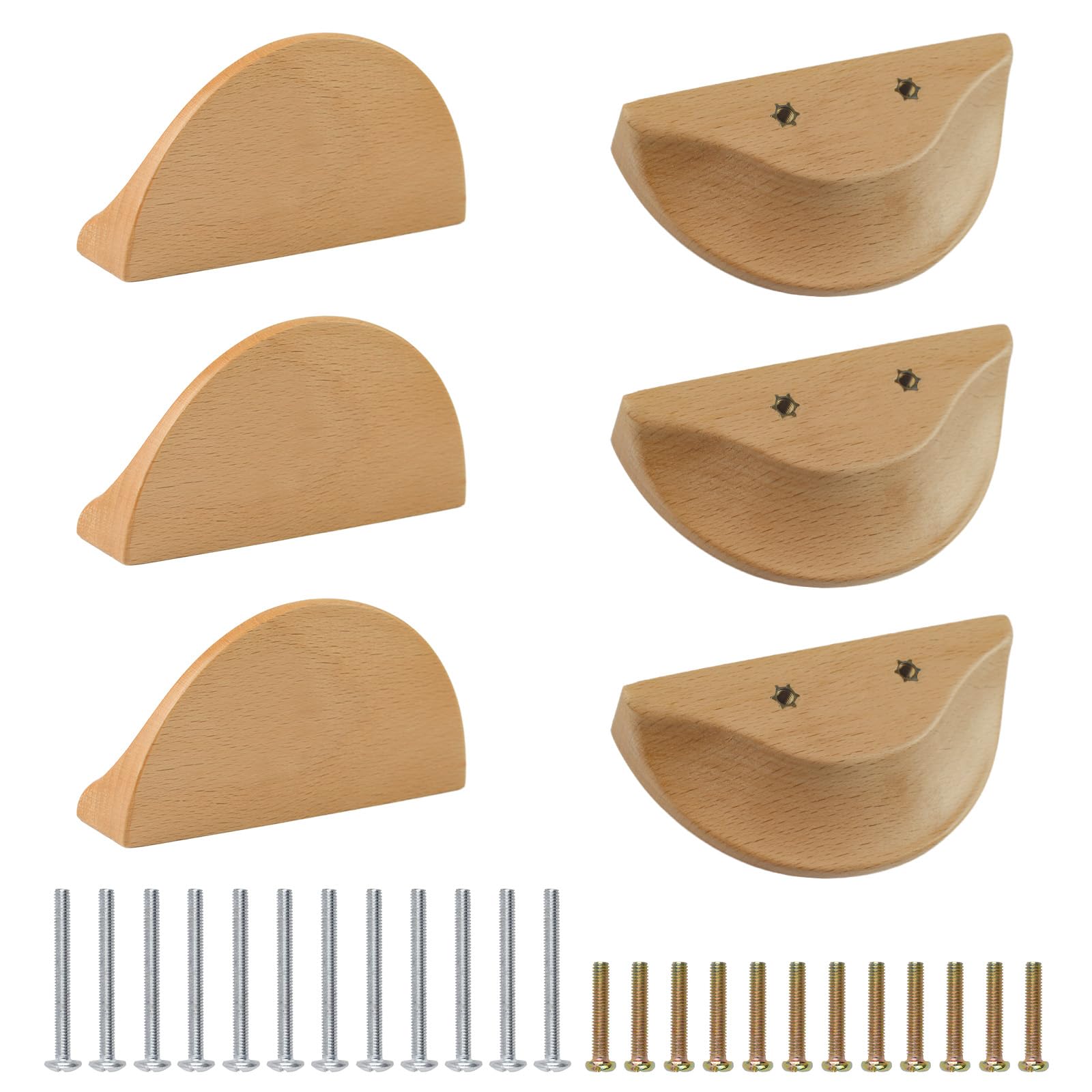 MOROBOR 100mm Half Moon Drawer Handles