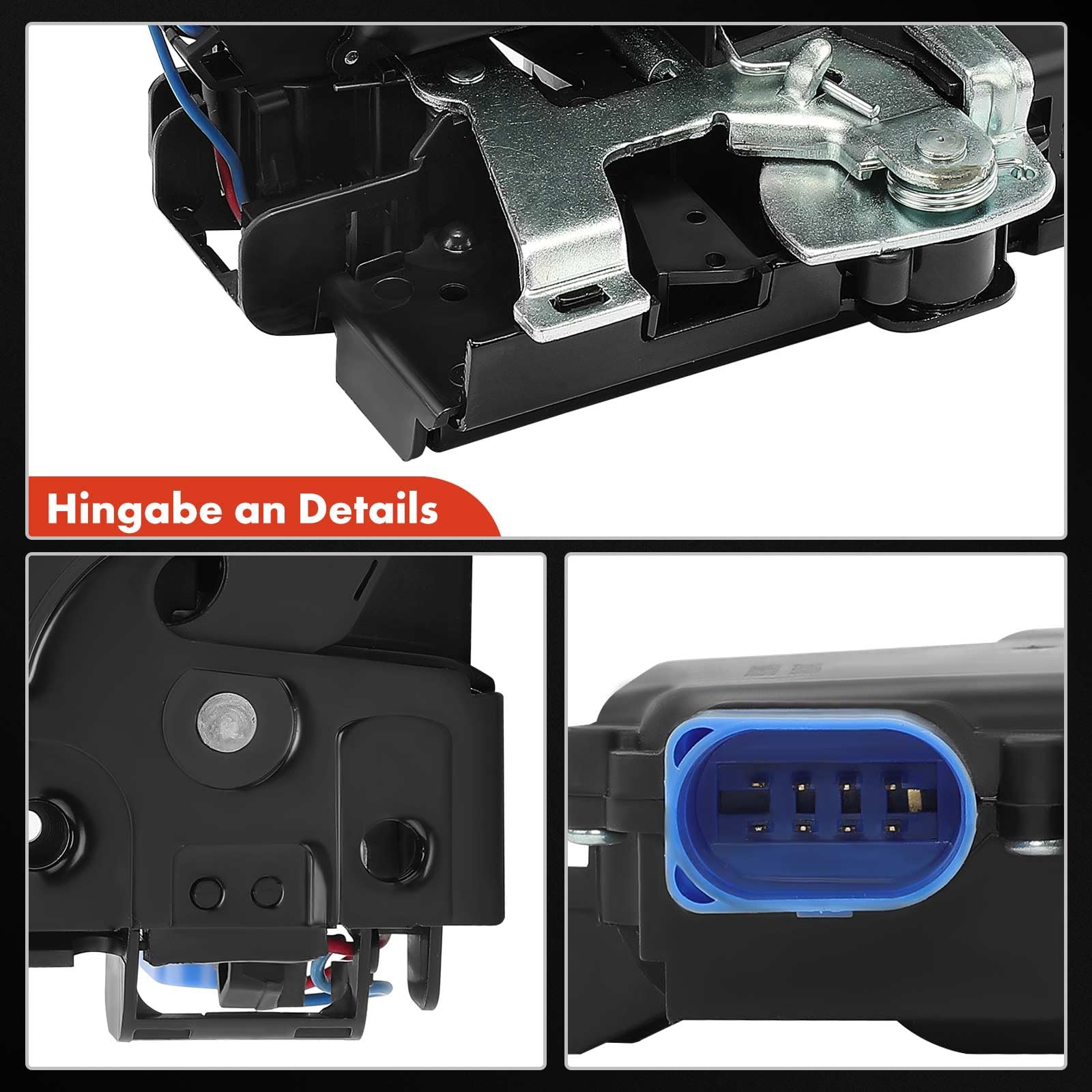 Frankberg Serratura porta serratura auto Anteriore sinistro Compatibile con Fabia II 542 Fabia II Combi 545 R.o.o.m.s.t.e.r 5J7 R.o.o.m.s.t.e.r Praktik 5J Replace# V10-85-0078