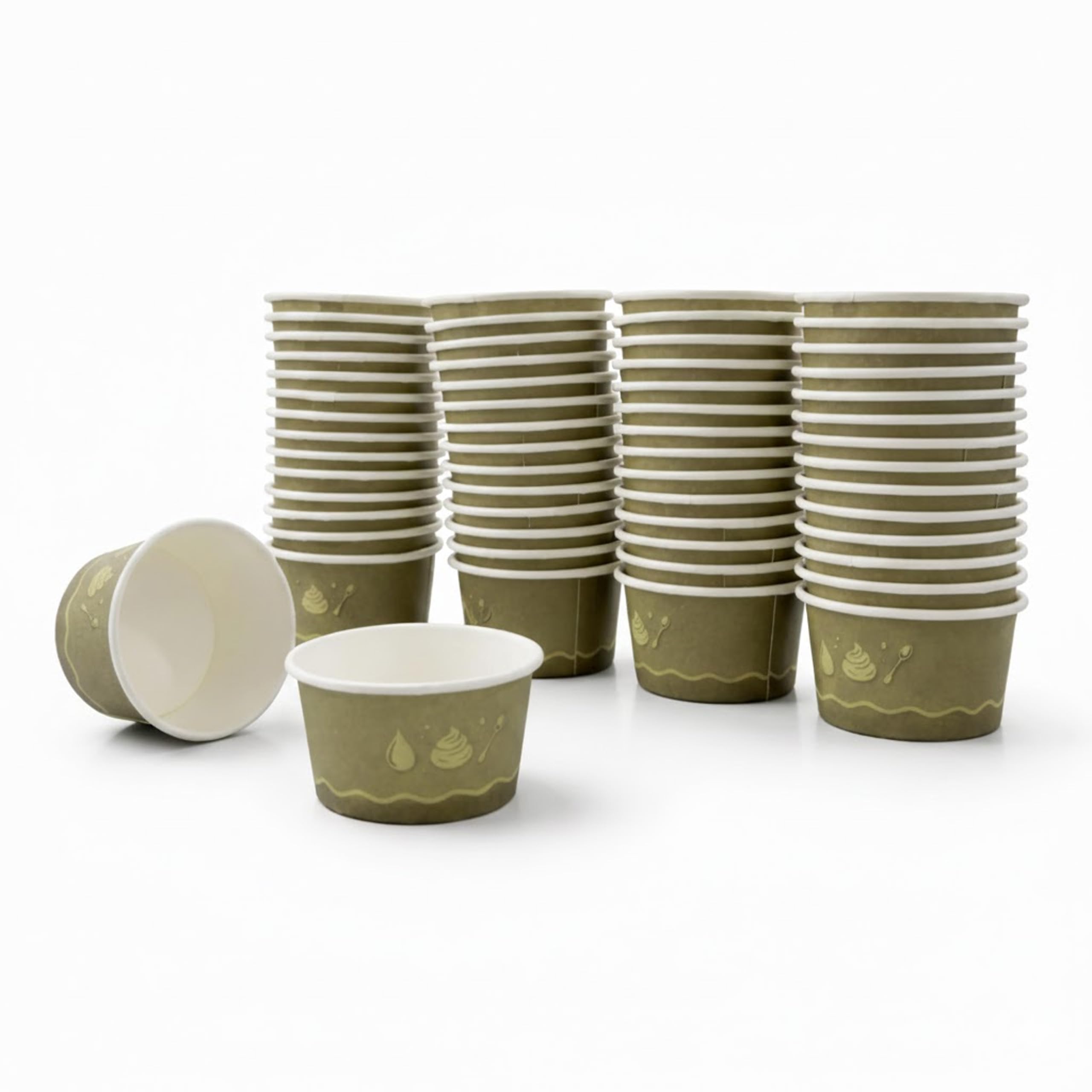 Magnus - Mini cuencos redondos de 2.5 pulgadas (200 piezas), cuencos desechables de 1 onza para fiestas, cuencos compostables de hoja de palma, ecológicos, como bambú, para salsas, salsa de soja,