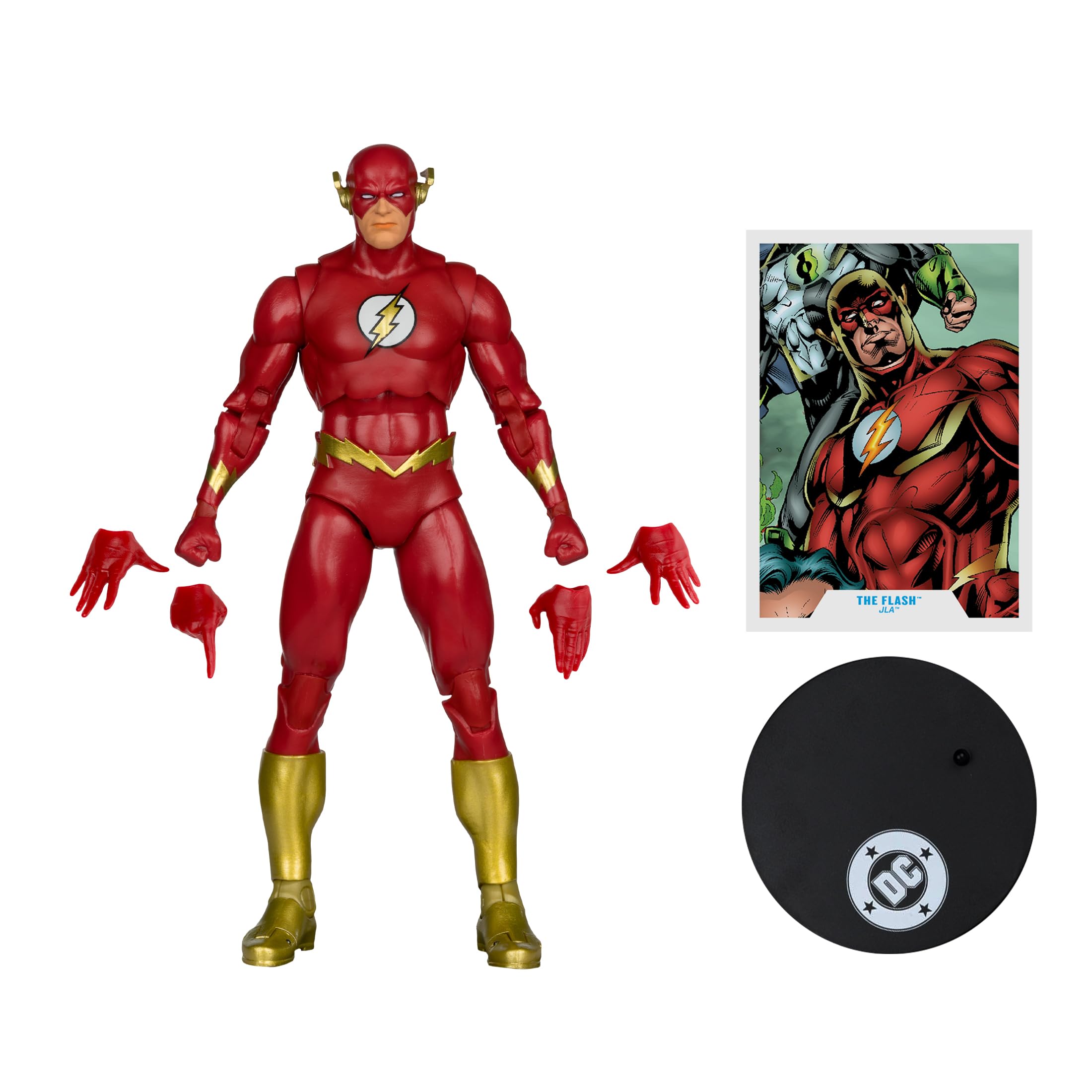 McFarlane DC Multiverse The Flash (JLA) Boneco de brinquedo de 18