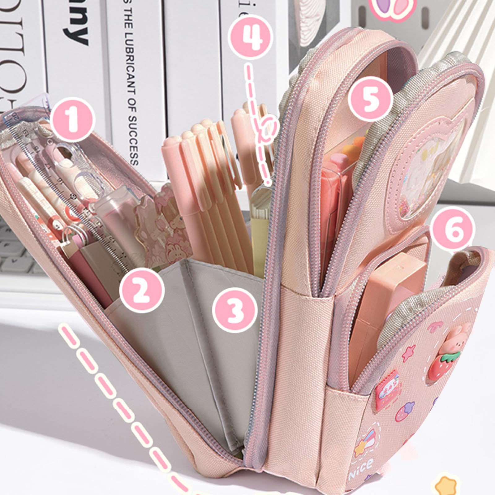 KASESSS Pencil Case for Girls Cute Pencil Case - Image 3