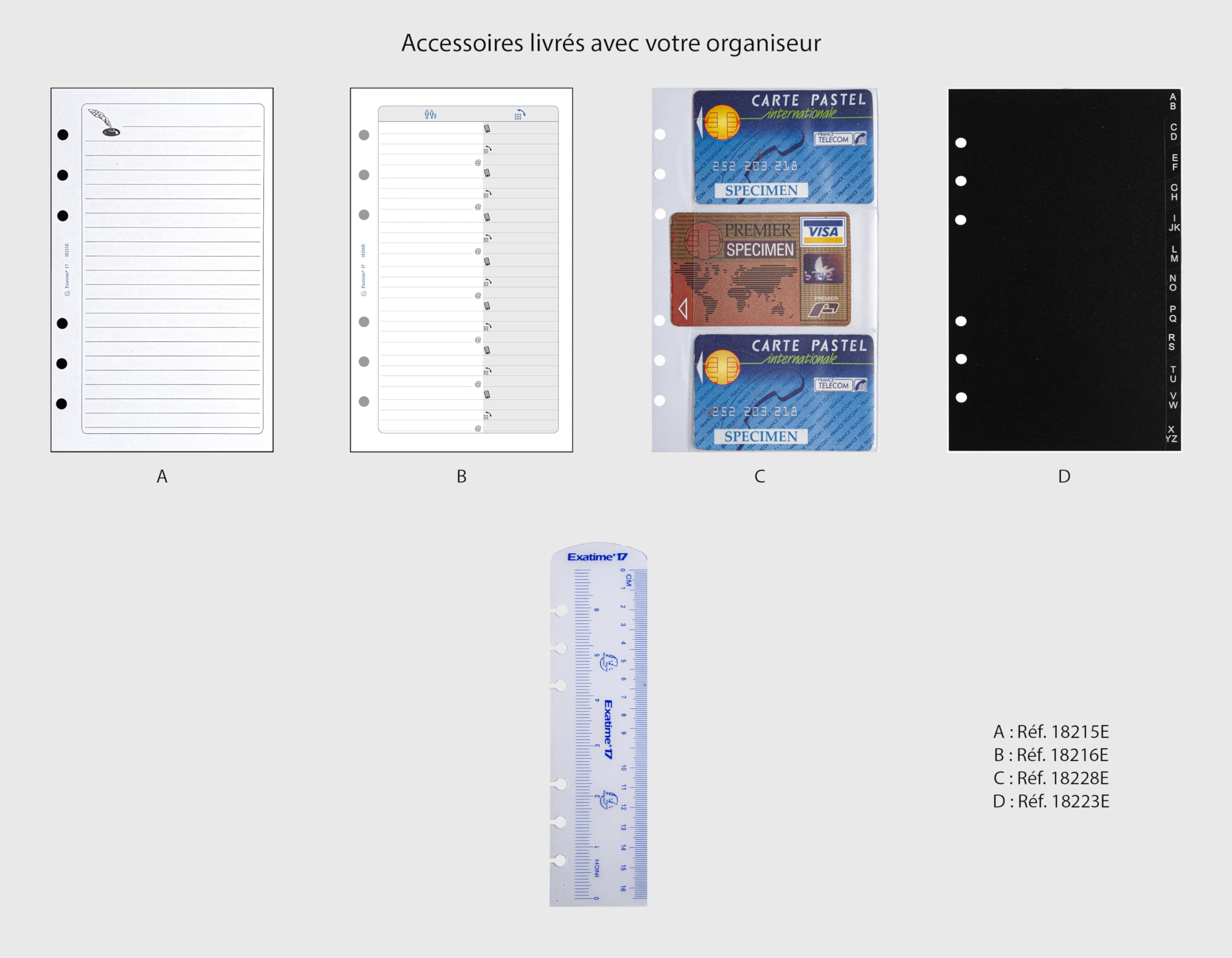 Exacompta Exatime 17 Light Marmara 7452 - Agenda organizer Framboise
