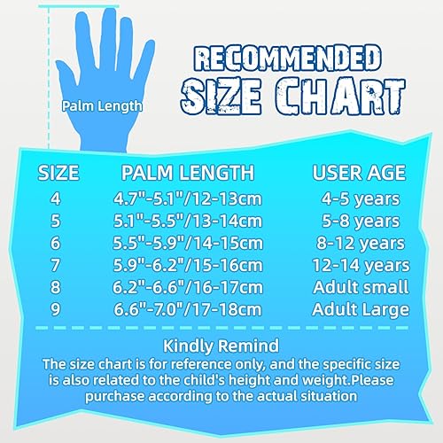 Miniatura 5 de Guantes de portero para niños y jóvenes, guantes de portero de fútbol con doble protección, guantes de fútbol antideslizantes, súper agarre