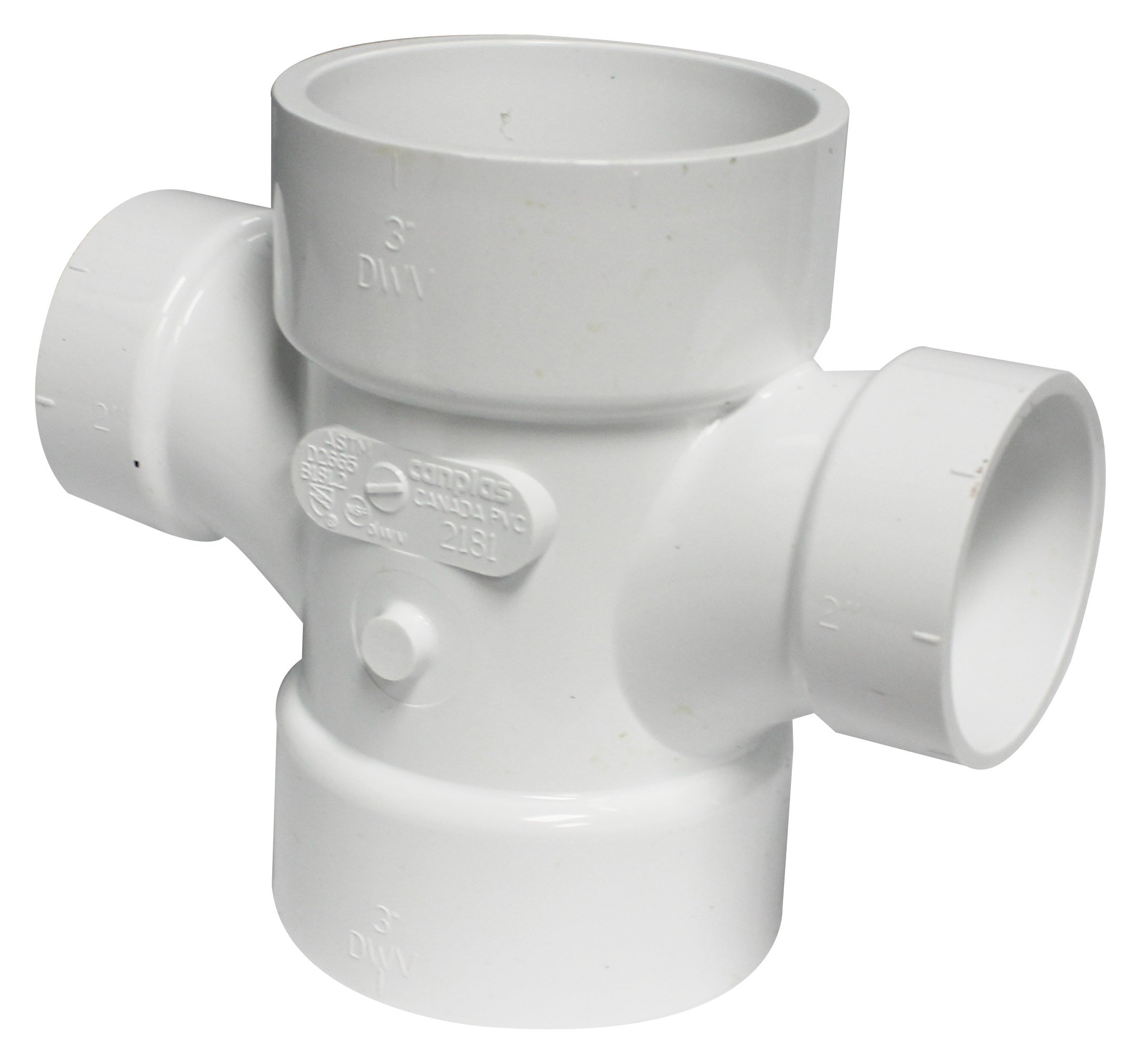 トップス CTLS - 3 cross tee Bleach Special Size2 Amazon.com: Canplas 192181 PVC DWV Double Sanitary Tee, 3 x