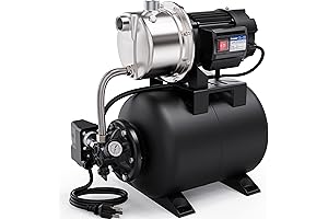 Acquaer 1.6HP Stainless Steel Shallow Well Pump with Tank