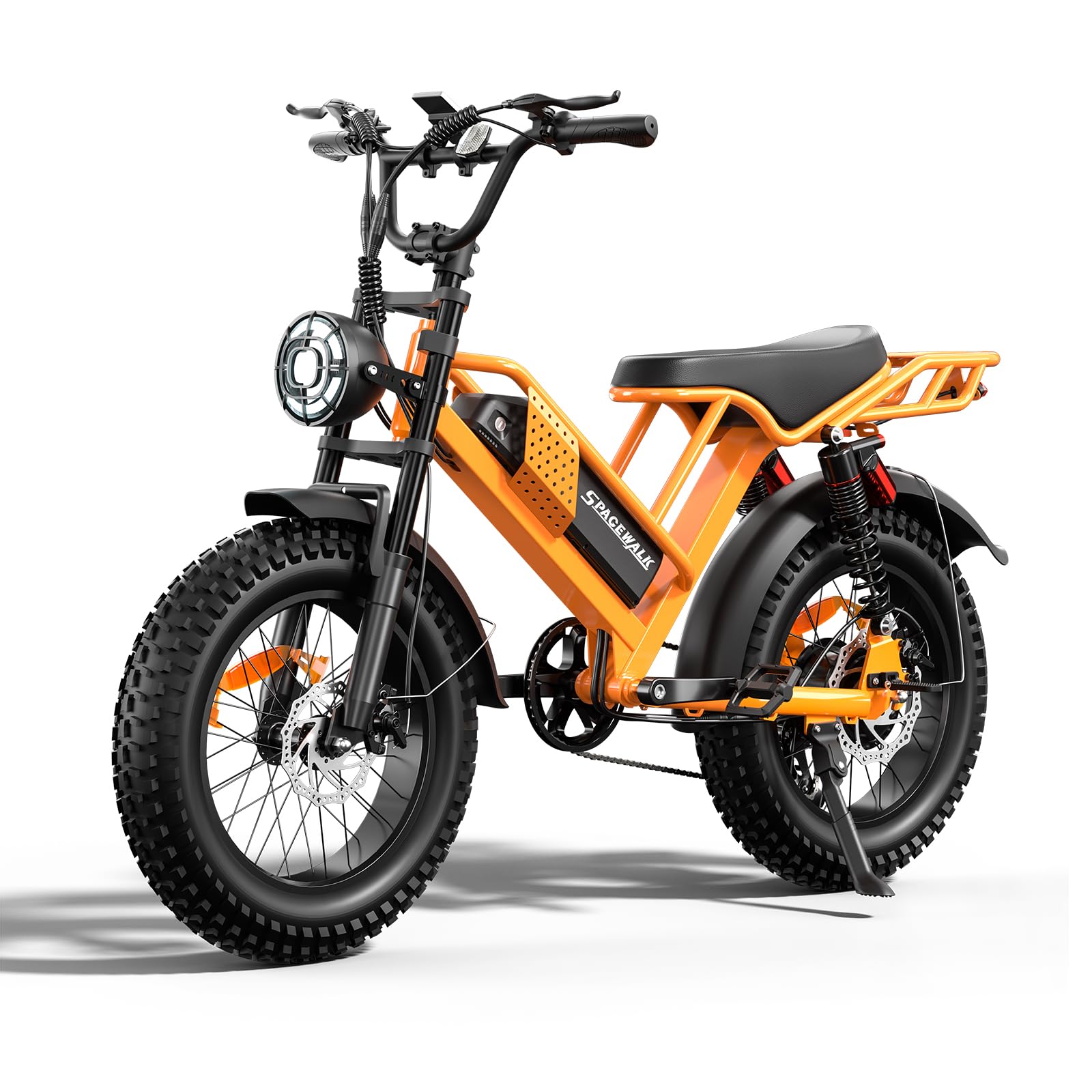 Spacewalk Electric Bike M6 / M7 for Teens/Adults,16" / 20" Ebike,1500W Peak Motor,21.7mph / 24.9mph,48V 15Ah Removable Battery,4X Suspension,50 Miles