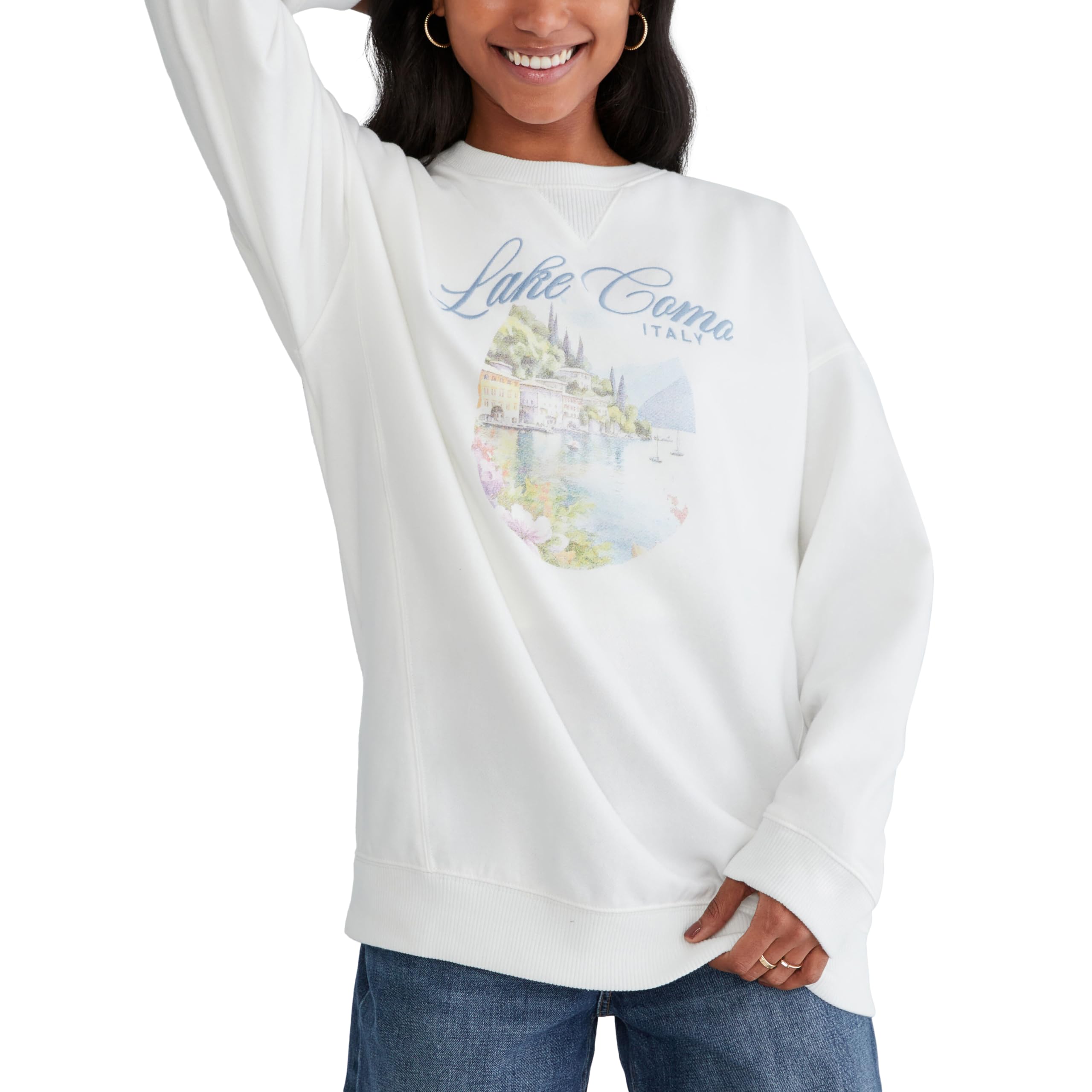 

                                                    Aeropostale Women's Lake Como Crew Sweatshirt, Ivo