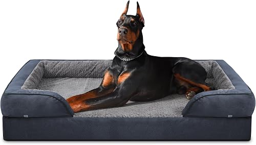 JOEJOY Panier Chien Grande Taille XXL Orthopedique, Memoi…