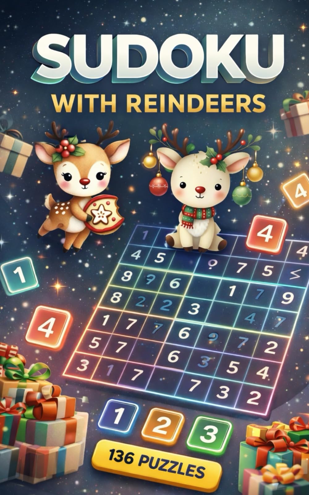 SUDOKU with reindeers: 136 puzzles