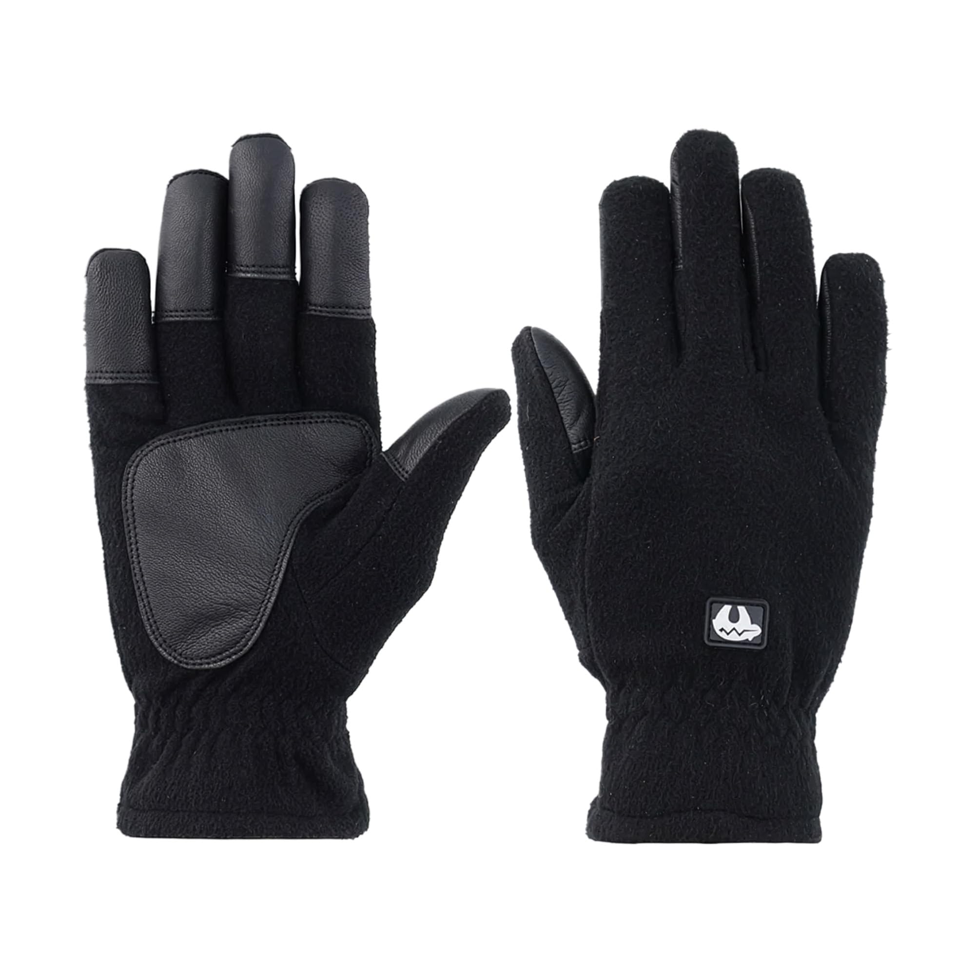 BEARPAW PRODUCTS Schießhandschuh Winter - Schutz & Wärme aus Fleece & Glattleder, präziser Ablass und Fingerschutz für das Bogenschießen und das sichere Bogensport Training im Winter - Größe M