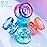 MAGICYOYO Professional Crystal Yo Yo K2, Responsive Yoyo for Kids 8-12, Plastic Finger Spin Trick Yo-yo with Unresponsive Bearing for Intermediate +12 Strings+Bearings Kit+Carry Bag (Crystal Blue)