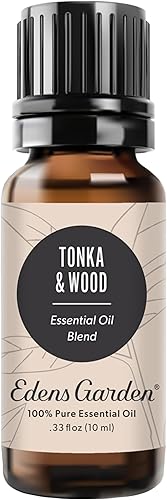 Edens Garden Tonka & Wood - Mezcla de aceites esenciales, 100% puro y natural, la mejor receta terapéutica para aromaterapia, 0.3 fl oz