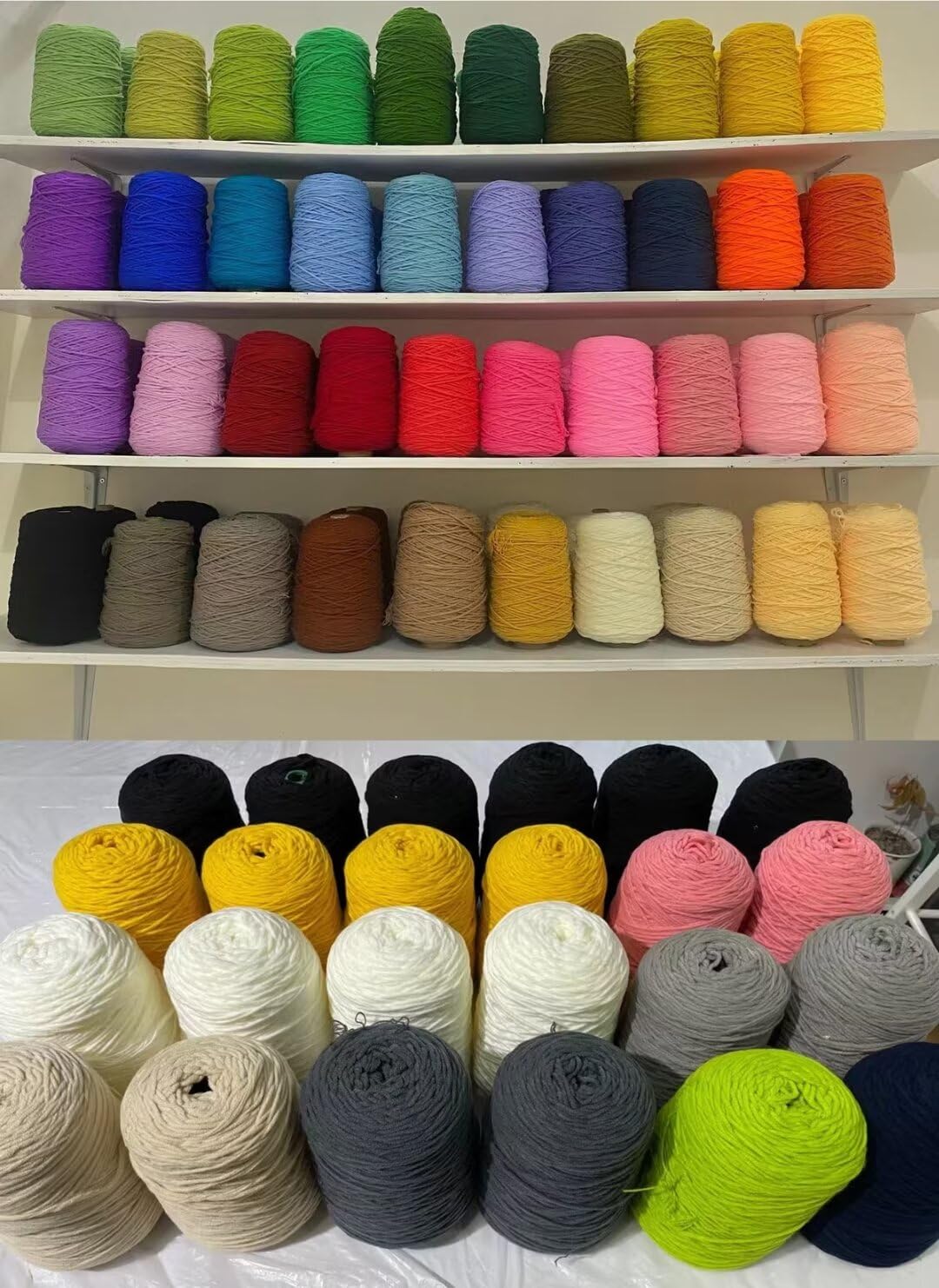 Włóczka do szydełkowania, 8 sznurków do produkcji dywanów, mieszanka bawełny i poliestru, grubość 5 mm, do poezji, swetra, szalików, szydełkowania z igłą Punching, kłębek wełny 400 m