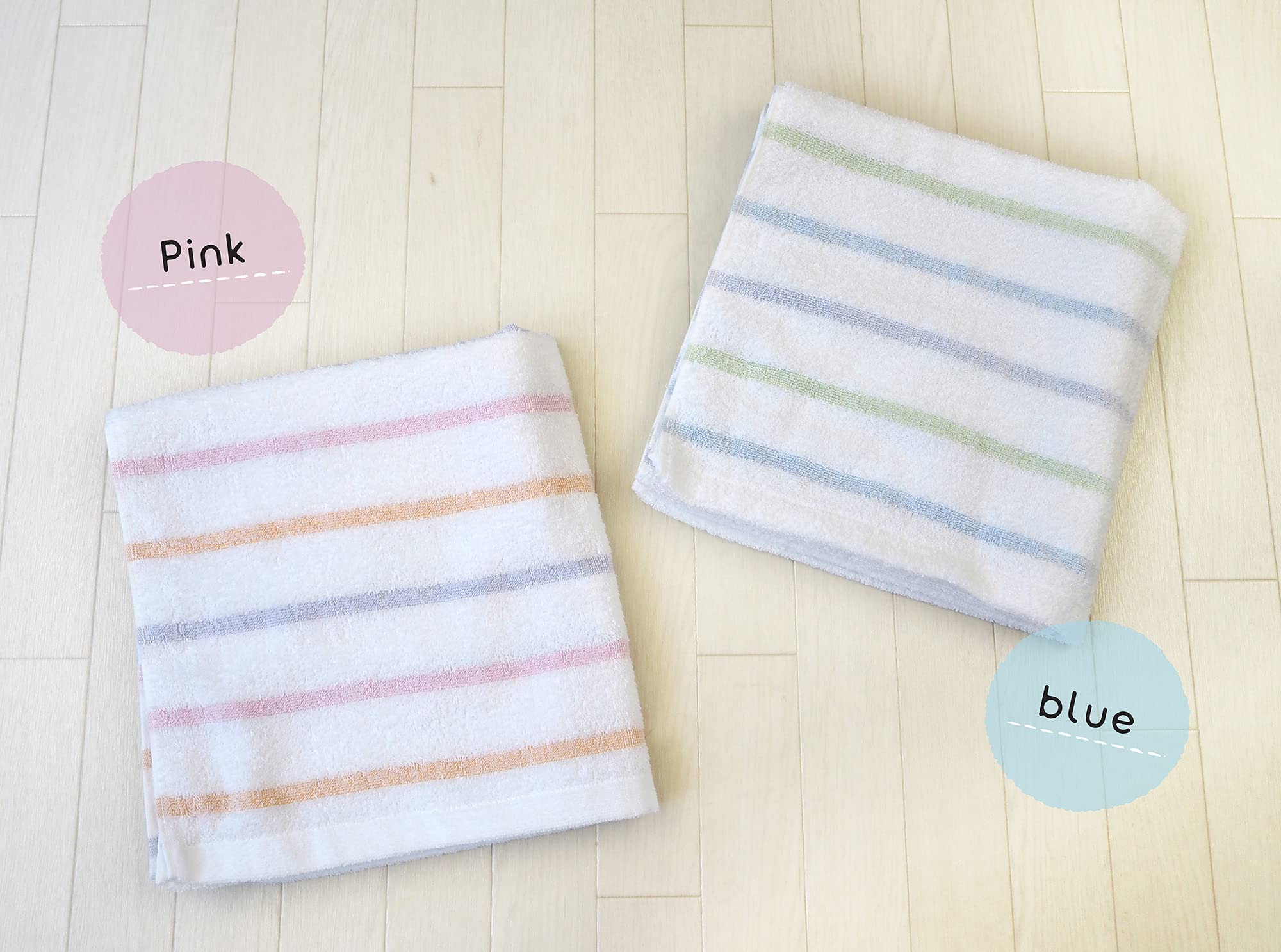 Amazon｜Kosugizen 泉州タオル バスタオル 泉州産 スキップライン 2色