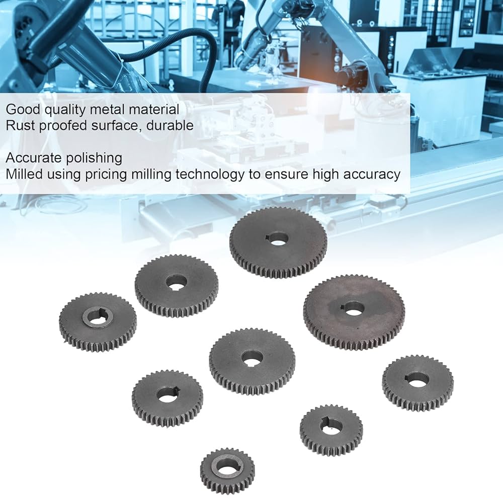 Amazon | 9個入り ミニ旋盤ギアセット ミニギアセット メタル