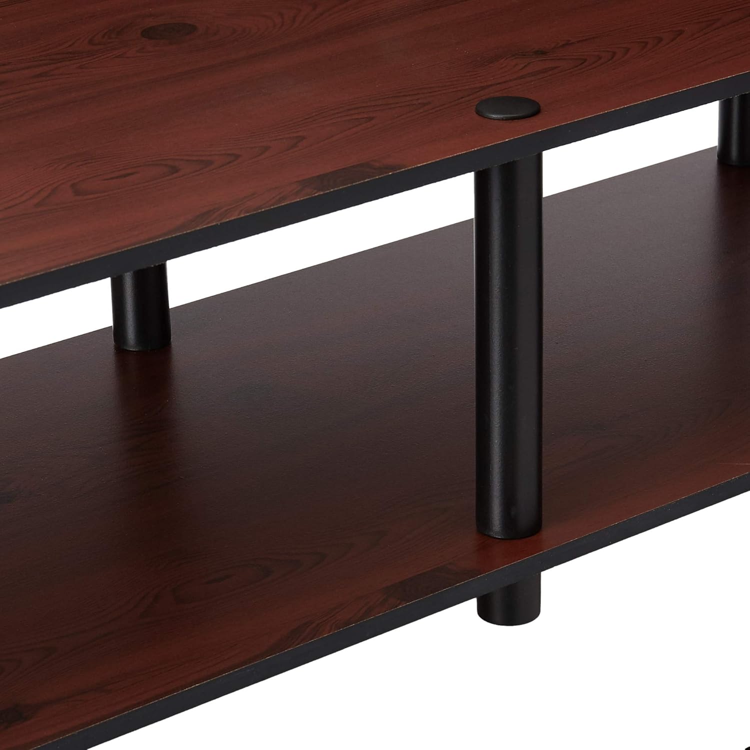 Furinno Just No Tools Wide TV Stand, White: Furniture & Decor