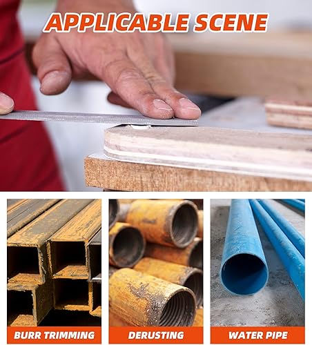 Miniatura 6 de 10" manijas planas del fichero del fichero de la aguja, acero endurecido de la fuerza de aleación