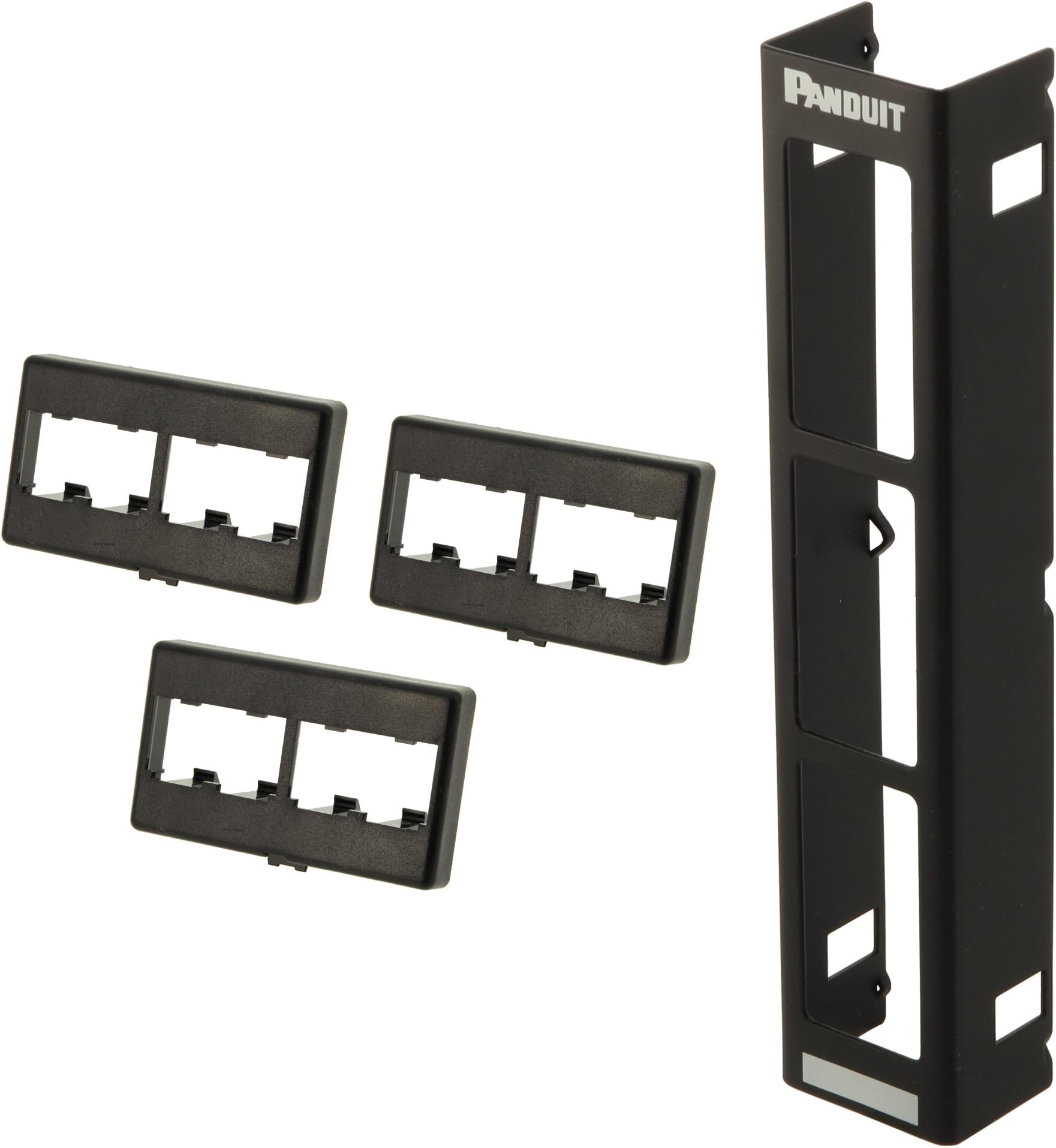 PanduitCPP12WBL 12-Port Flat Patch Panel, Black