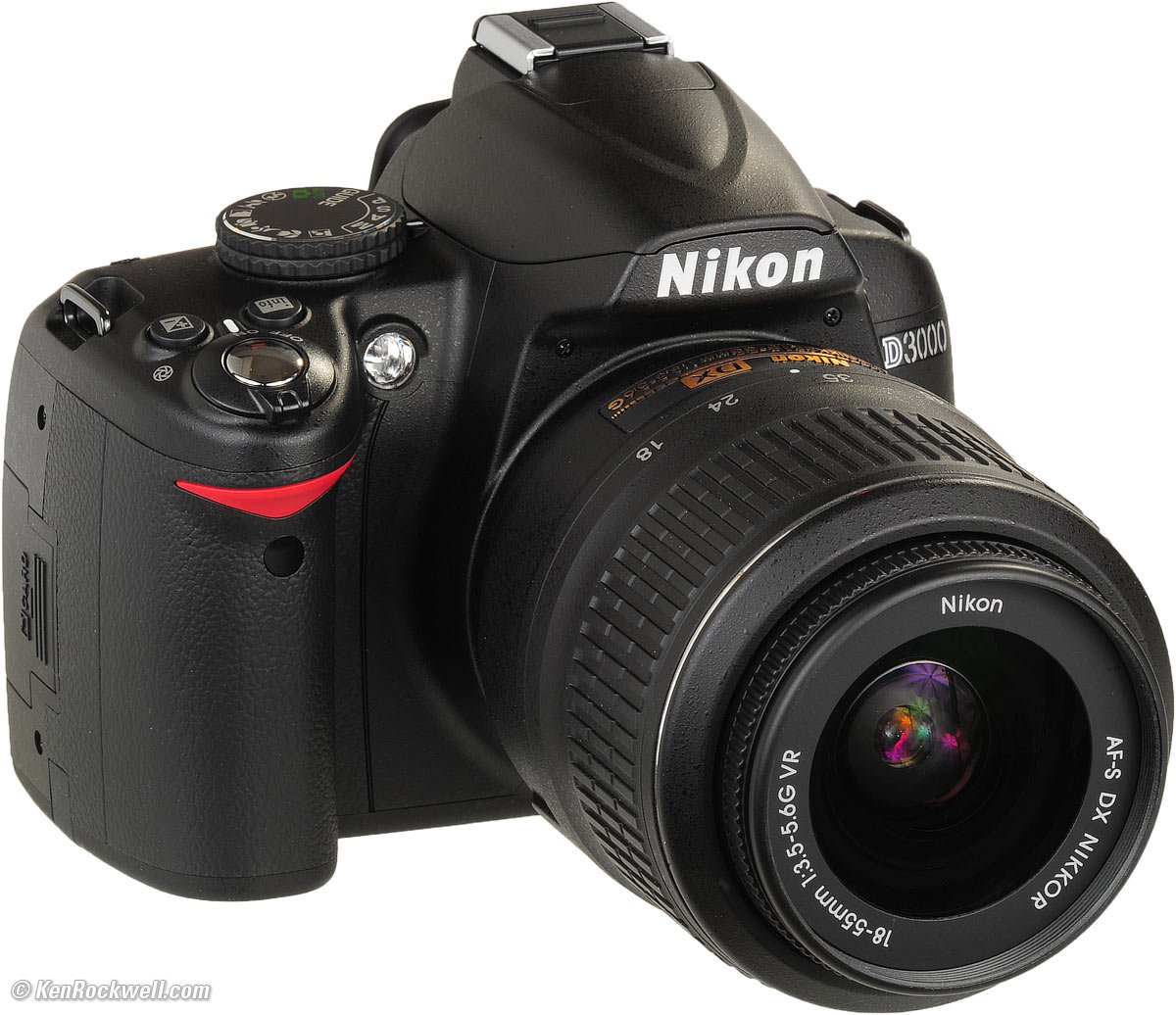 Nikon D3000 Digital SLR Camera with 18-55mm VR Lens Kit (10.2MP) 3 inch LCD