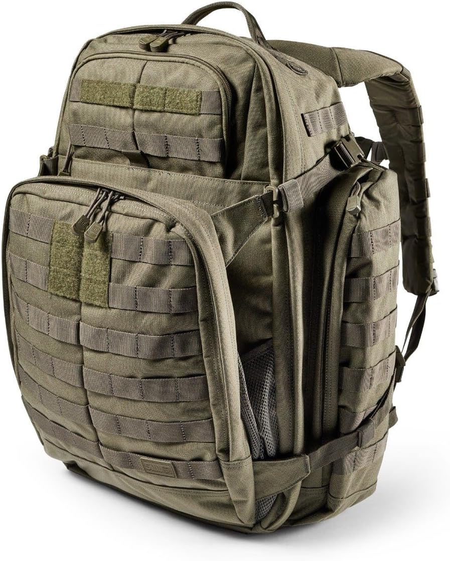 5.11 Tactical Backpack, RUSH 72 2.0 Military Survival Molle Back Pack with Laptop Compartment, Large, 55L, Style 56565ABR