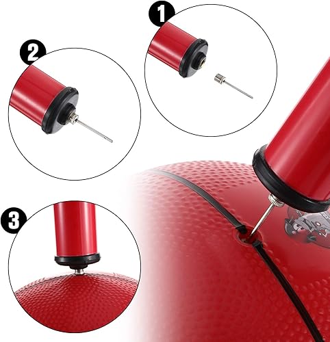 Miniatura 4 de WILLBOND Paquete de 100 agujas de bomba de baloncesto, agujas de inflado, agujas de bomba de aire con caja de almacenamiento para pelotas