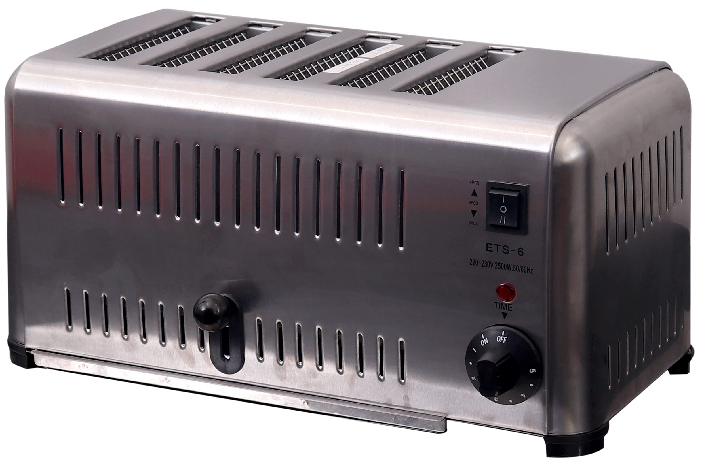 Malabar Bread Toaster Auto Pop Up, High Grade Stainless Steel pop-up Commercial Bread Toaster (6-Slice)-image-2