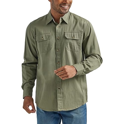 Wrangler Authentics Men's Long Sleeve Classic Woven Shirt