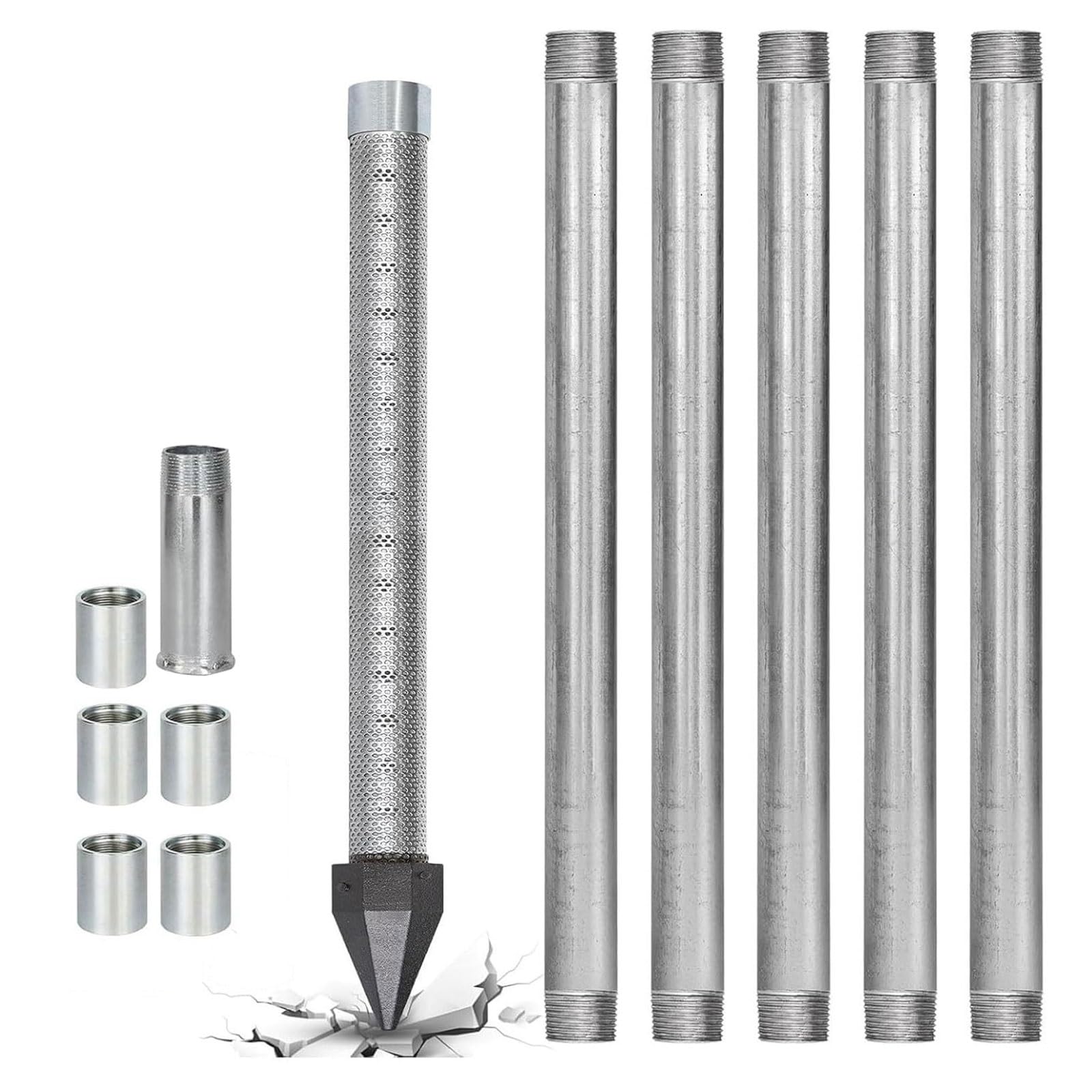 Kit de captación agua 1 1/4" con filtro de alta densidad y protector de rosca