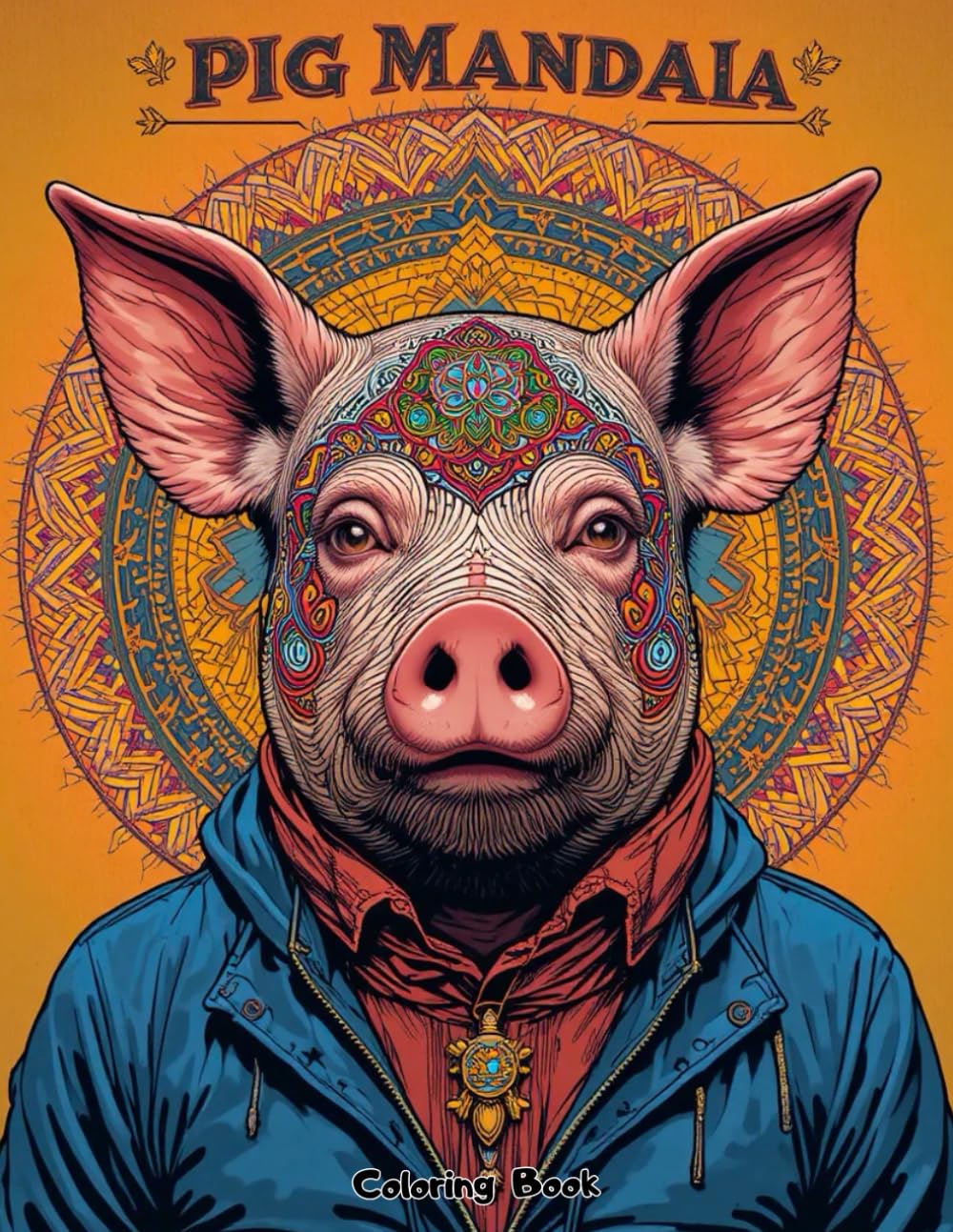 Piggy Art Therapy: 50 Intricate Pig Mandala Patterns for Mindfulness and Anti-Anxiety