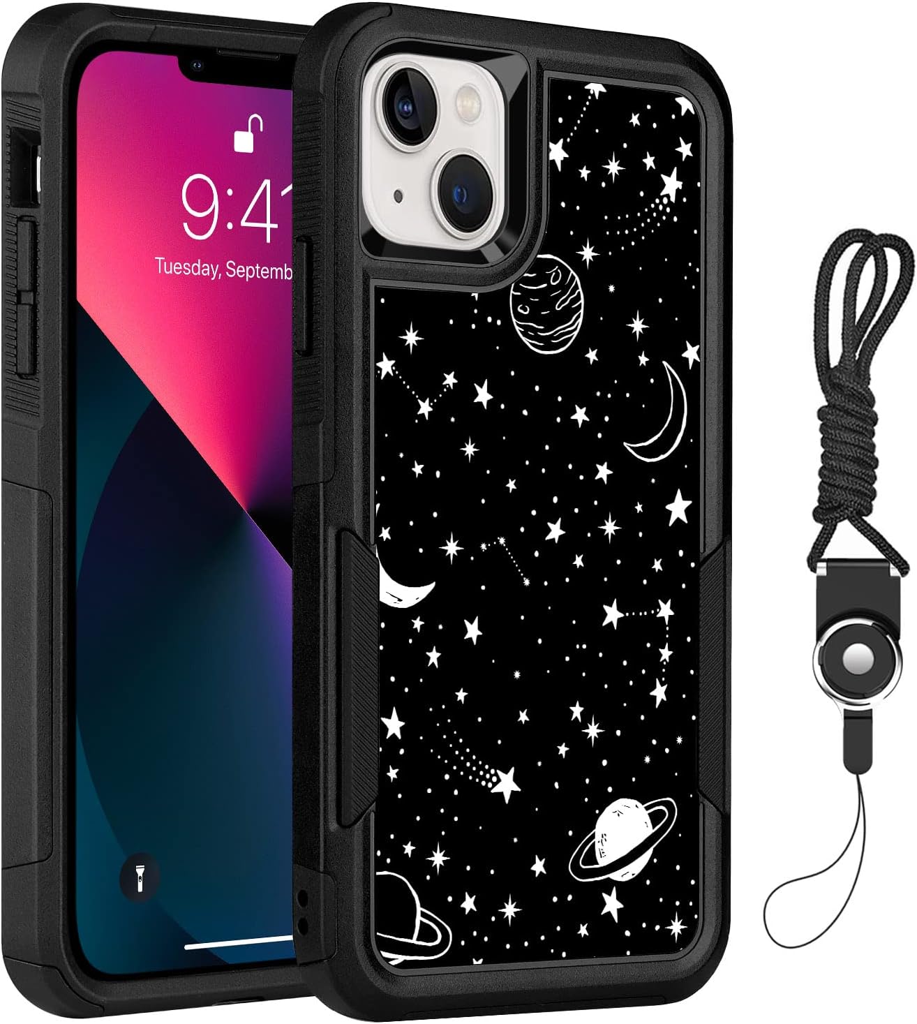 iPhone 13 and 14 Case with Lanyard Printed Sun Moon Nigeria Ubuy