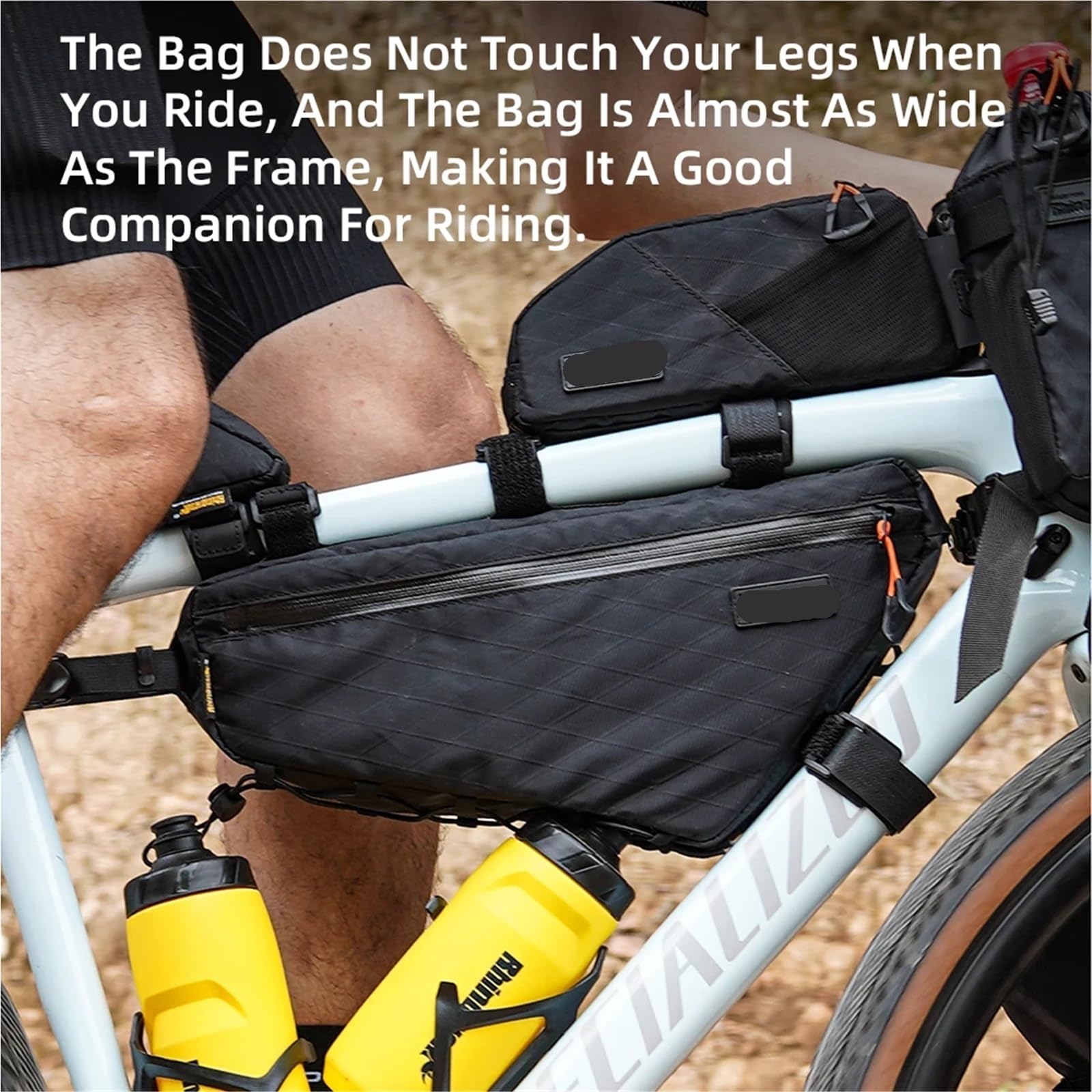 Bolsa Para Cuadro De Bicicleta Bolsa de marco de bicicleta impermeable 2.9L bolsa triangular de bicicleta Bikepacking bolsa de equipaje de viaje for bicicleta de grava de carretera Para Montar Al Aire
