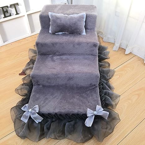 Amazon Co Jp ペット 階段 ペット用クライミング用品犬用階段 階段高密度スポンジ洗える手作り 複数色 Brfdc Color All Gray Size 65 40 30cm ペット用品