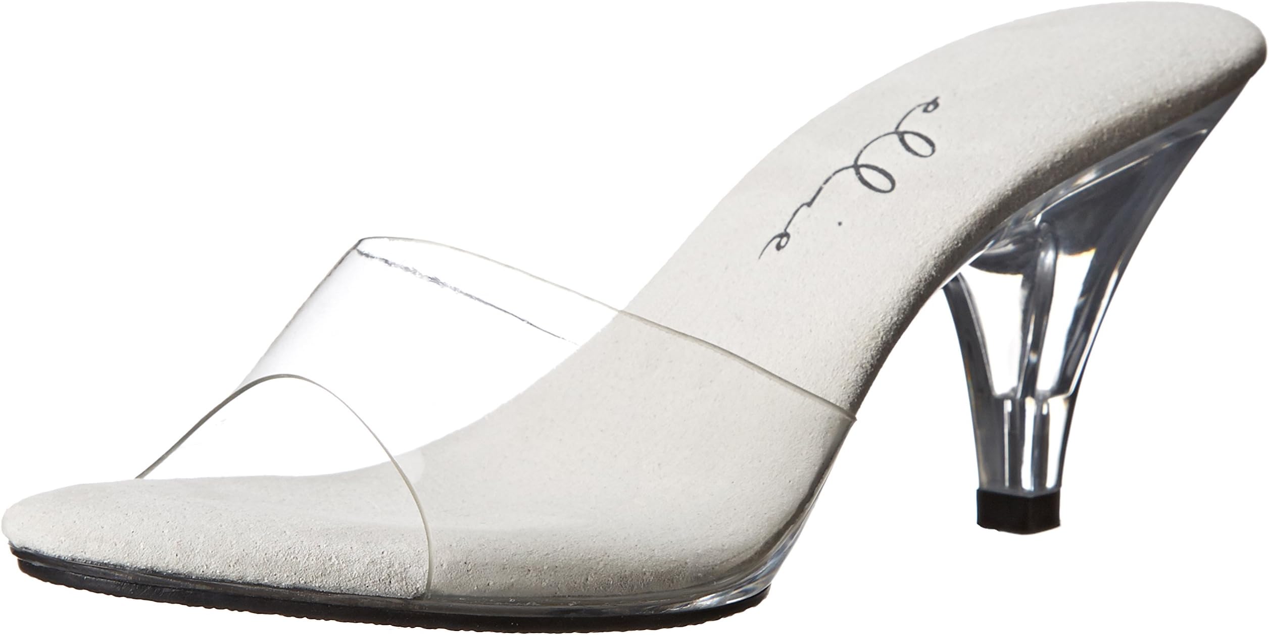 Ellie Shoes Women's Vanity Stage Heels - Peep-Toe 3 Inch Mule