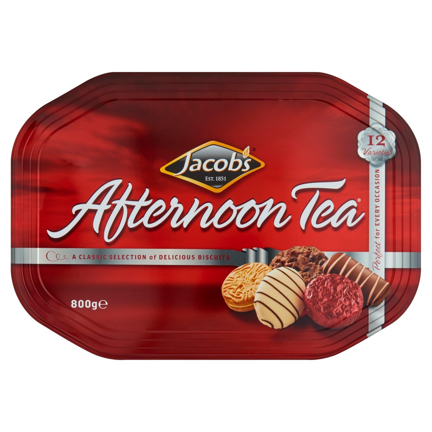 Jacob'sAfternoon Tea Biscuits Tin Perfect for Every Occasion, 800 gm