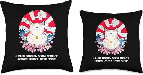 Miniatura 3 de Memes Cat Lover Humor Beer Lover Fur Parents You Cant Have One Sayings Mom Quotes Cat Dad Funny Throw Pillow 16x16 Multicolor