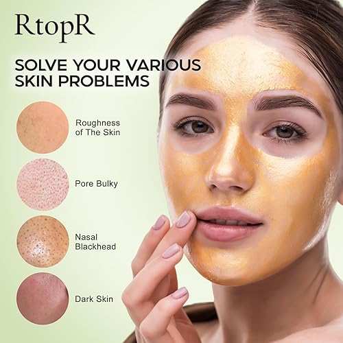 Miniatura 2 de RtopR Máscara removedora de puntos negros, máscara de desgarro, máscaras de puntos negros, máscara facial para limpieza profunda de la piel, limpia