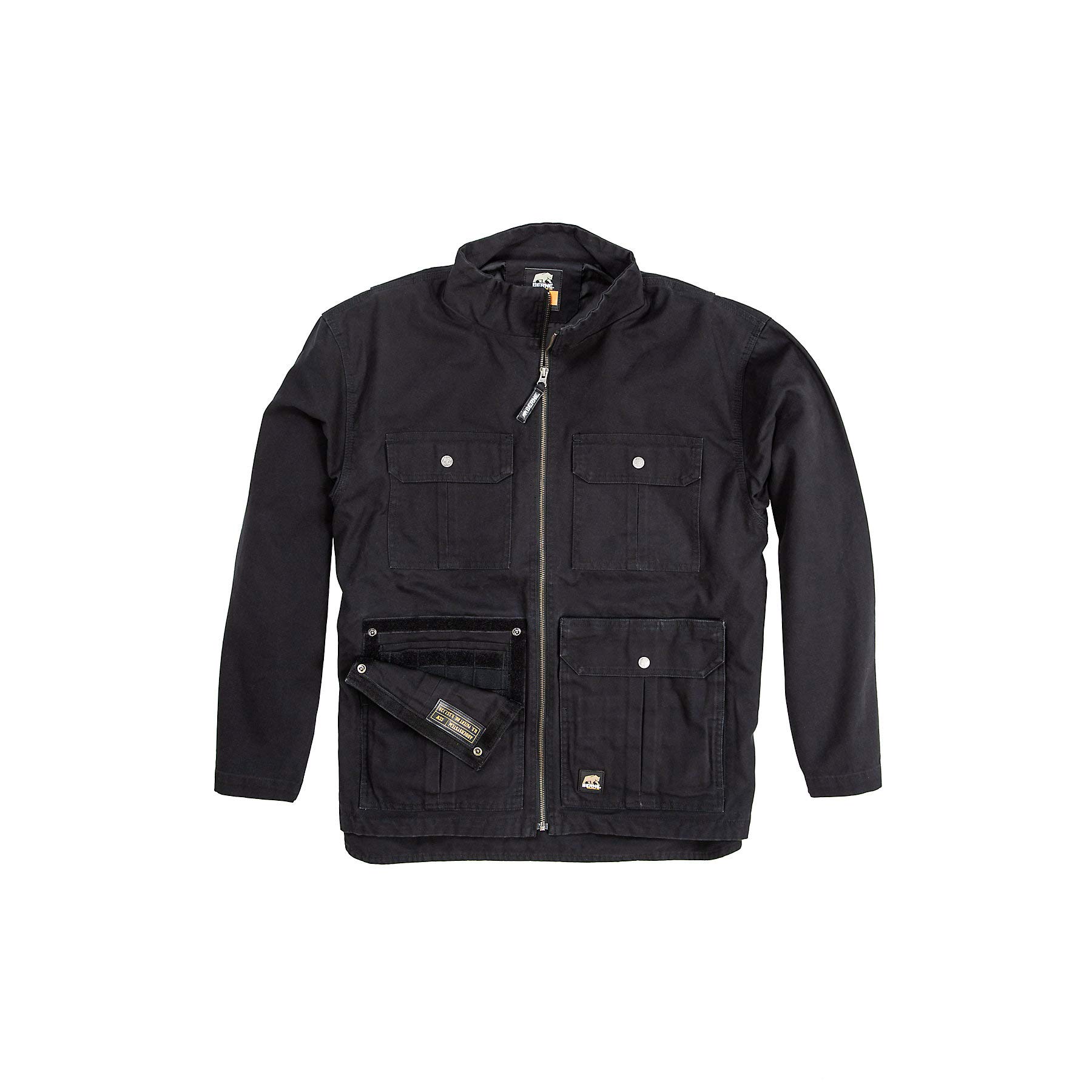 Berne Men's Lightweight Bravo One One Jacket, 3X-Large Regular, Black