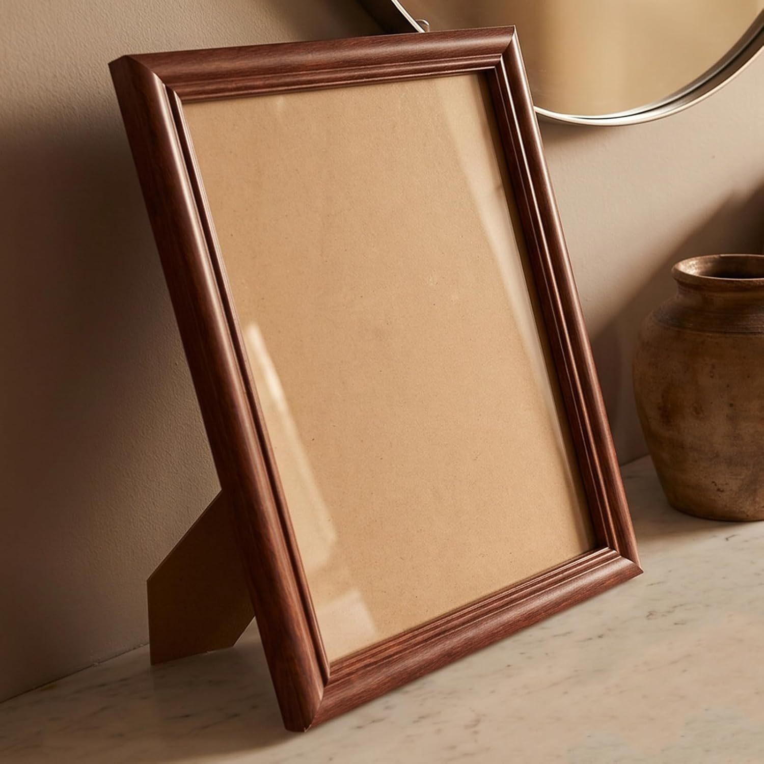 A4 Certificate Frame Wood Document Display for Wall or Table